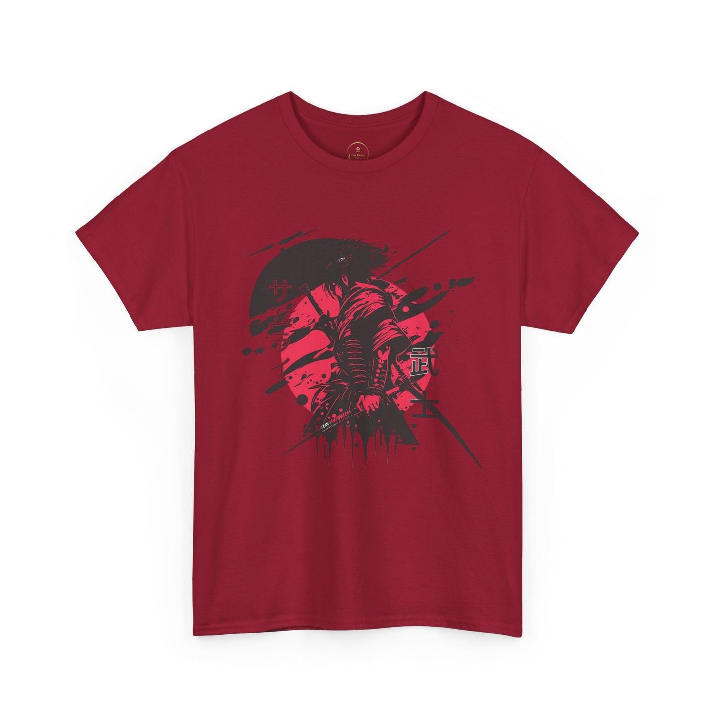 Samurai Heavy Cotton Tee - Samurai Spirit Graphic T-Shirts