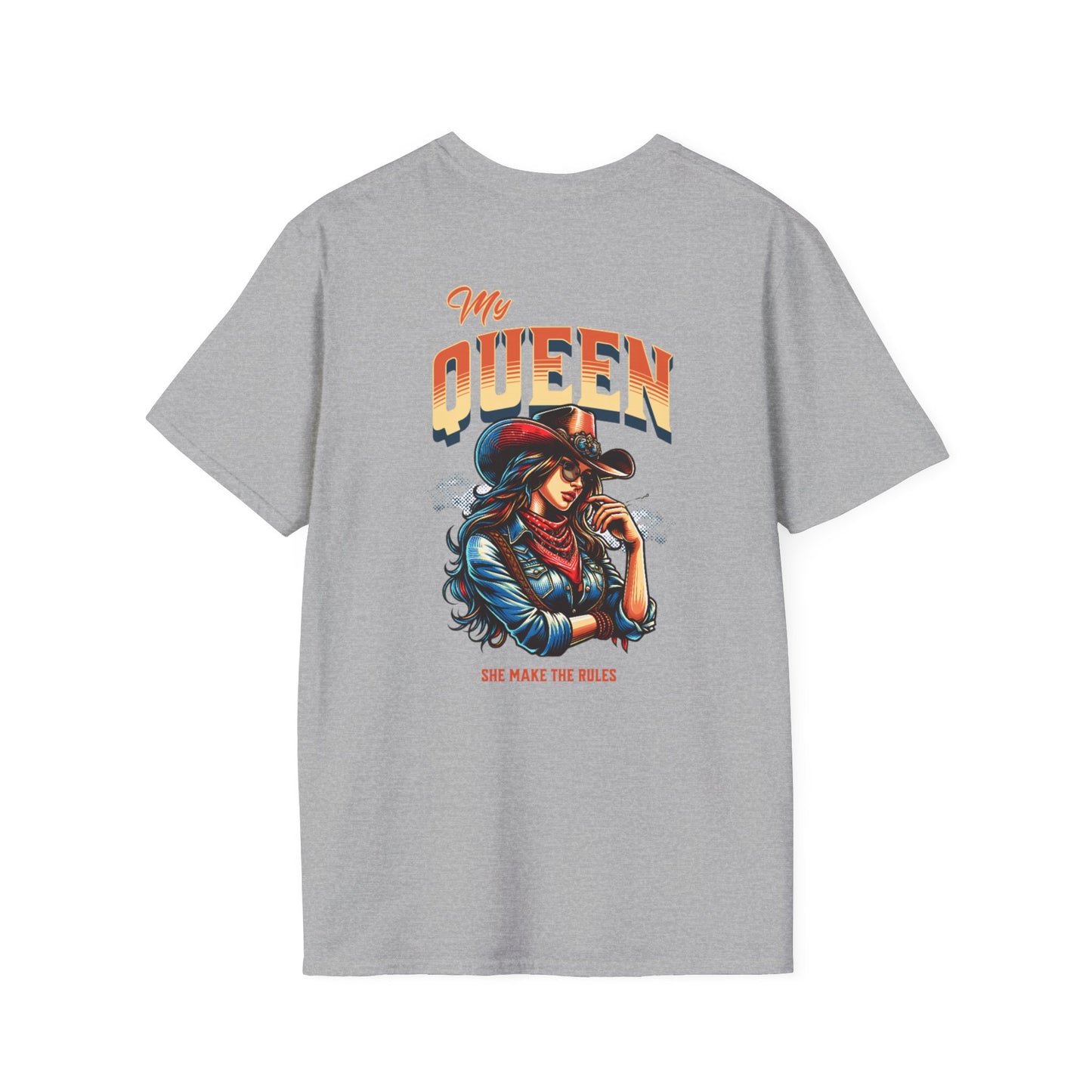 Unisex Softstyle T-Shirt - "My Queen, She Makes the Rules" Graphic Tee
