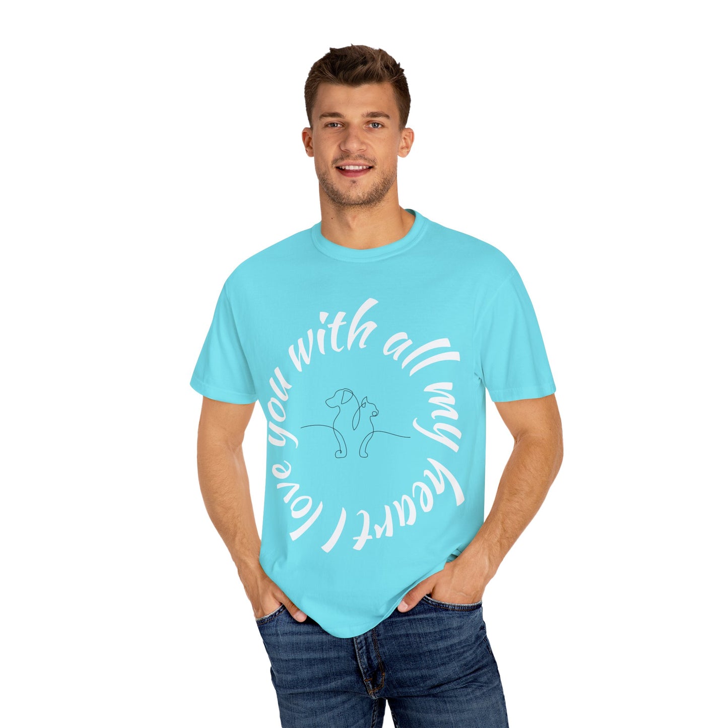 Love My Dog Unisex Garment-Dyed T-shirt