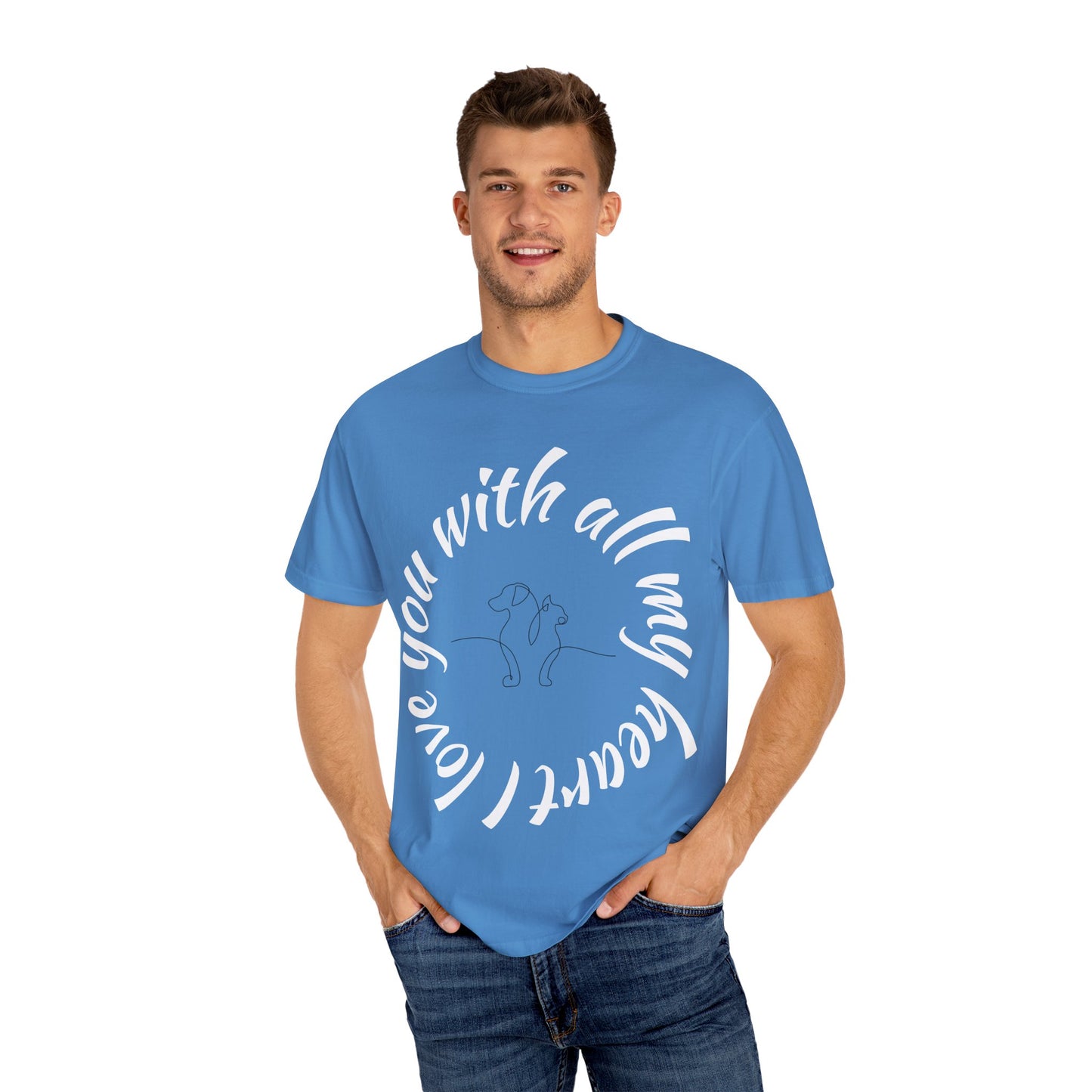 Love My Dog Unisex Garment-Dyed T-shirt