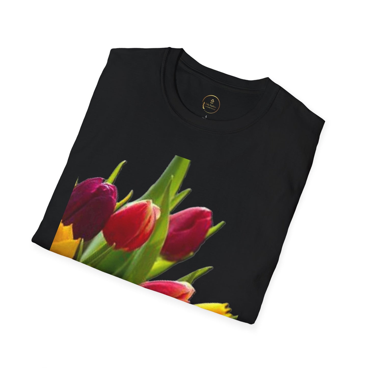Floral Spring Unisex T-Shirt - Colorful Tulip Design for Nature Lovers