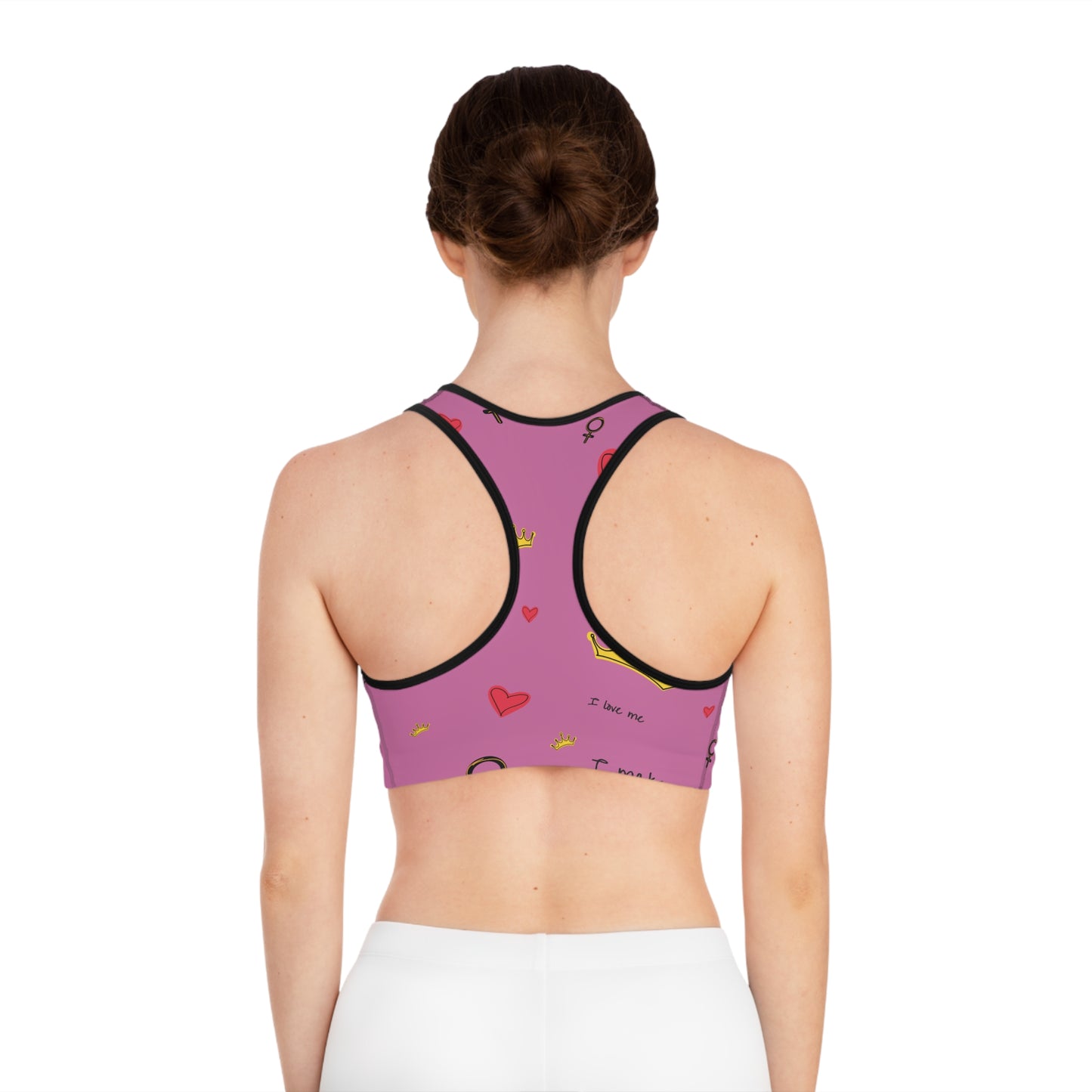 Empowering Sports Bra - Motivational Activewear for Fitness, Yoga, Running, Women's Workout, Body Positivity