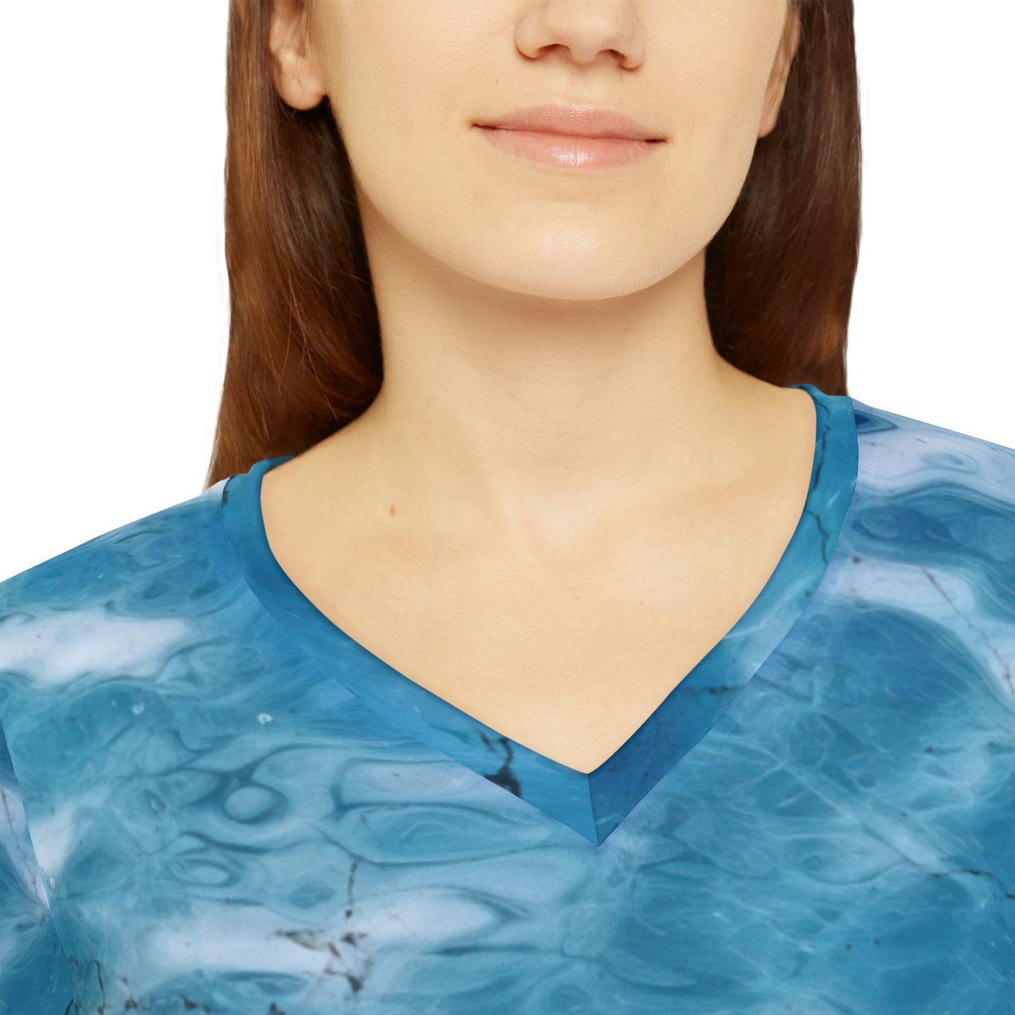 Sleeve V-Neck Shirt, Beachwear, Summer Fashion, Vacation Outfit, Water-Themed Apparel, Sports