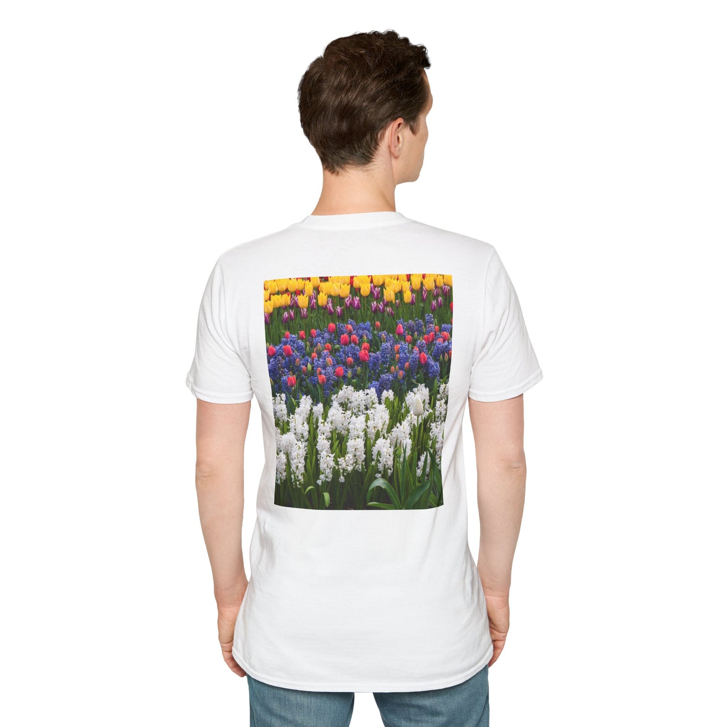 Floral Spring Unisex T-Shirt - Colorful Tulip Design for Nature Lovers