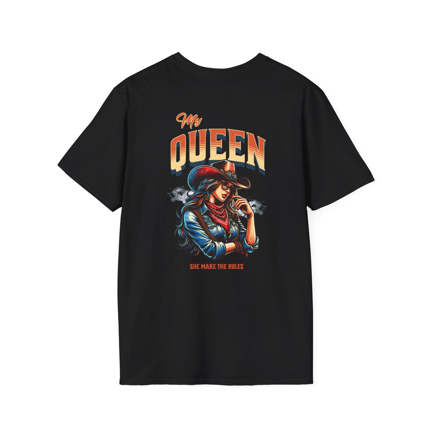 Unisex Softstyle T-Shirt - "My Queen, She Makes the Rules" Graphic Tee