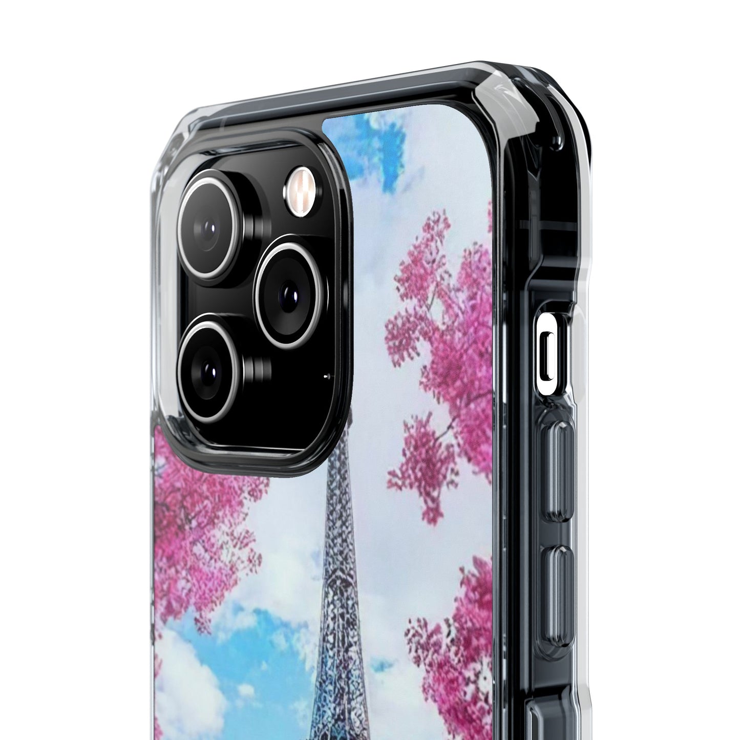 Eiffel Tower Magnetic Clear Impact Case - Stylish Protection for iPhone