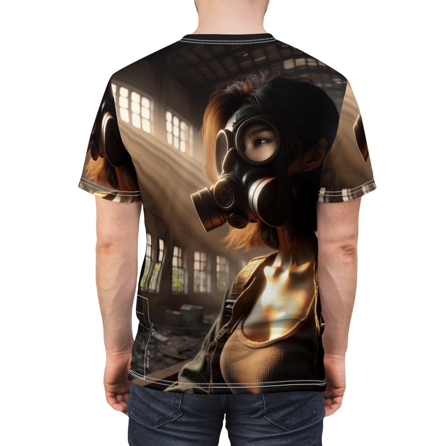 Edgy Unisex Graphic Tee - Gas Mask Design for Bold Statements T-Shirts