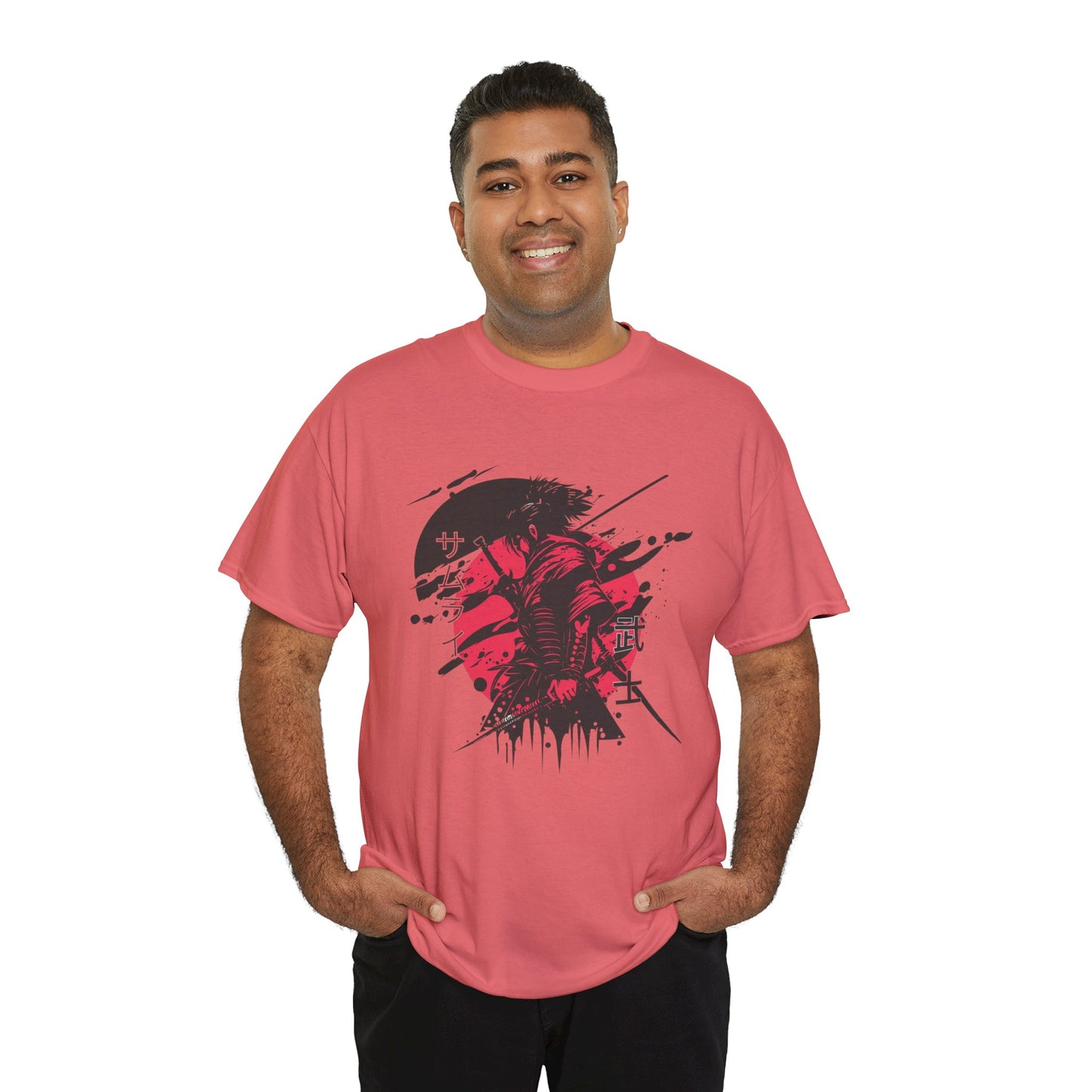 Samurai Heavy Cotton Tee - Samurai Spirit Graphic T-Shirts