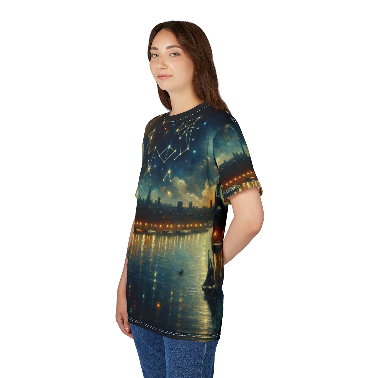 Cosmic Constellation Unisex Tee, Celestial Art T-Shirts, Astrology Gift, Starry Night Tee, Zodiac Lover's Apparel, Unique Graphic Tee