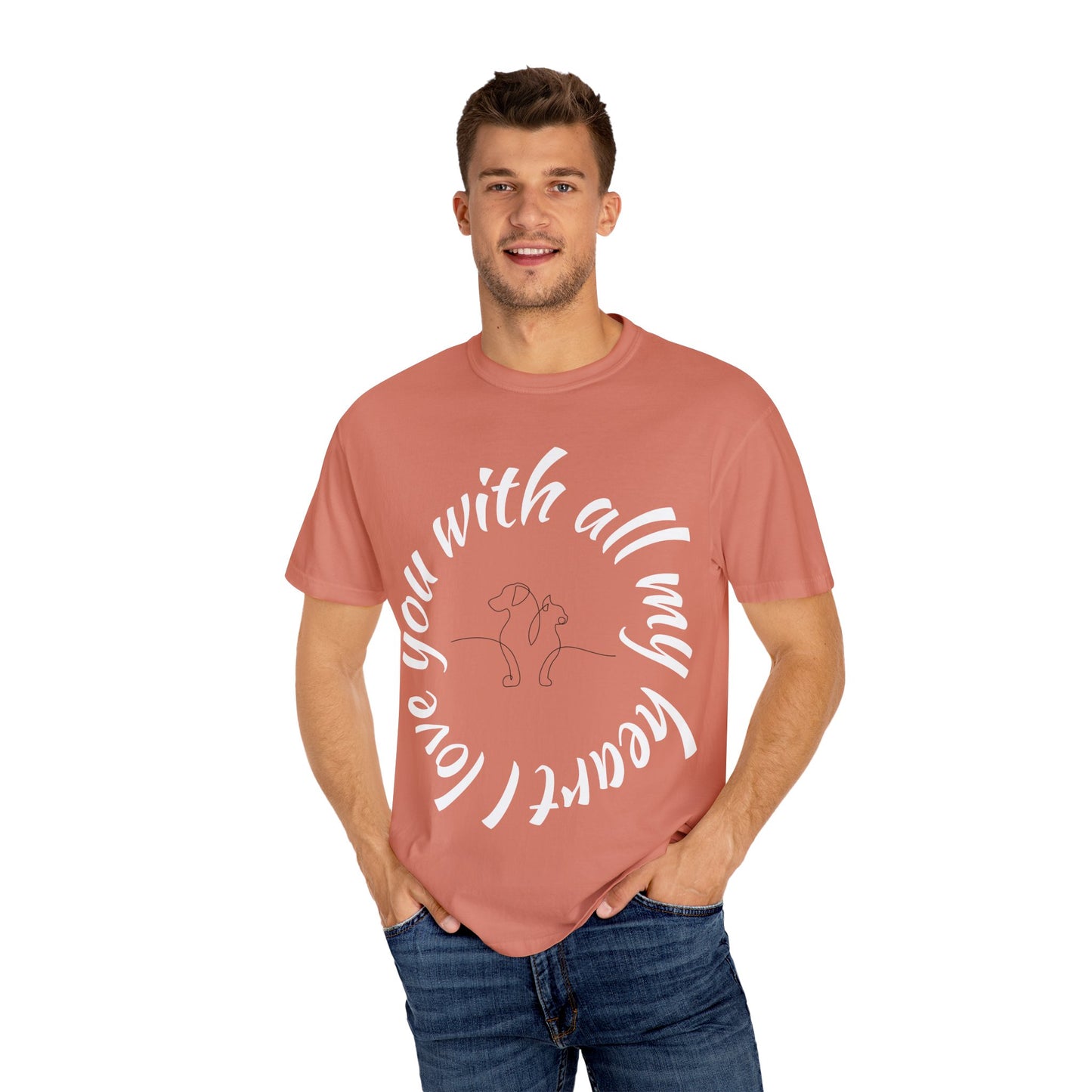 Love My Dog Unisex Garment-Dyed T-shirt