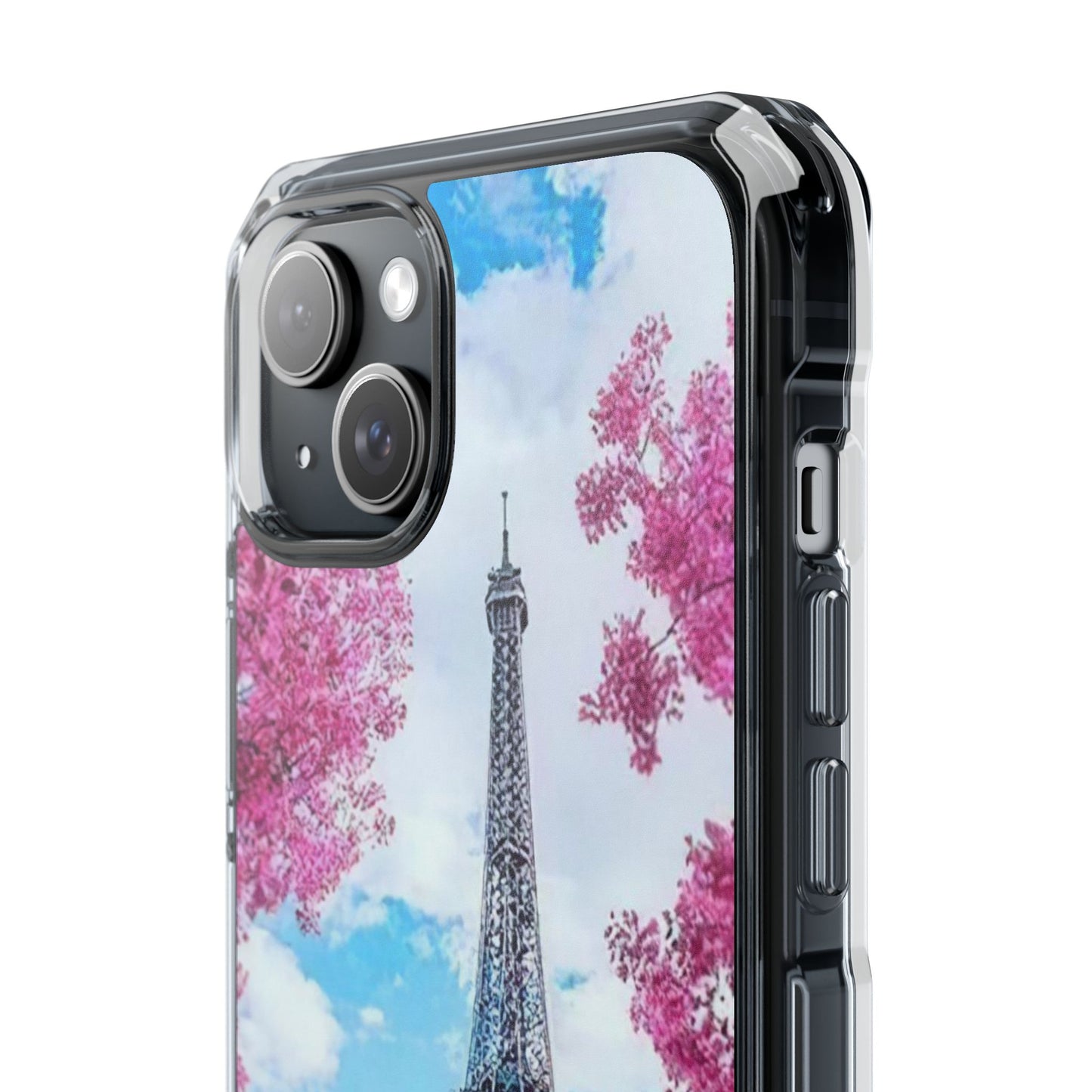 Eiffel Tower Magnetic Clear Impact Case - Stylish Protection for iPhone