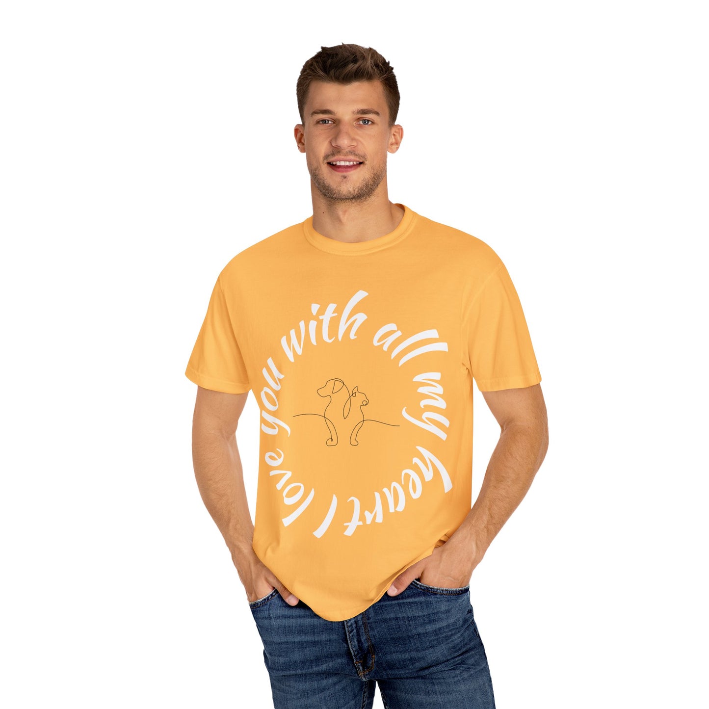 Love My Dog Unisex Garment-Dyed T-shirt