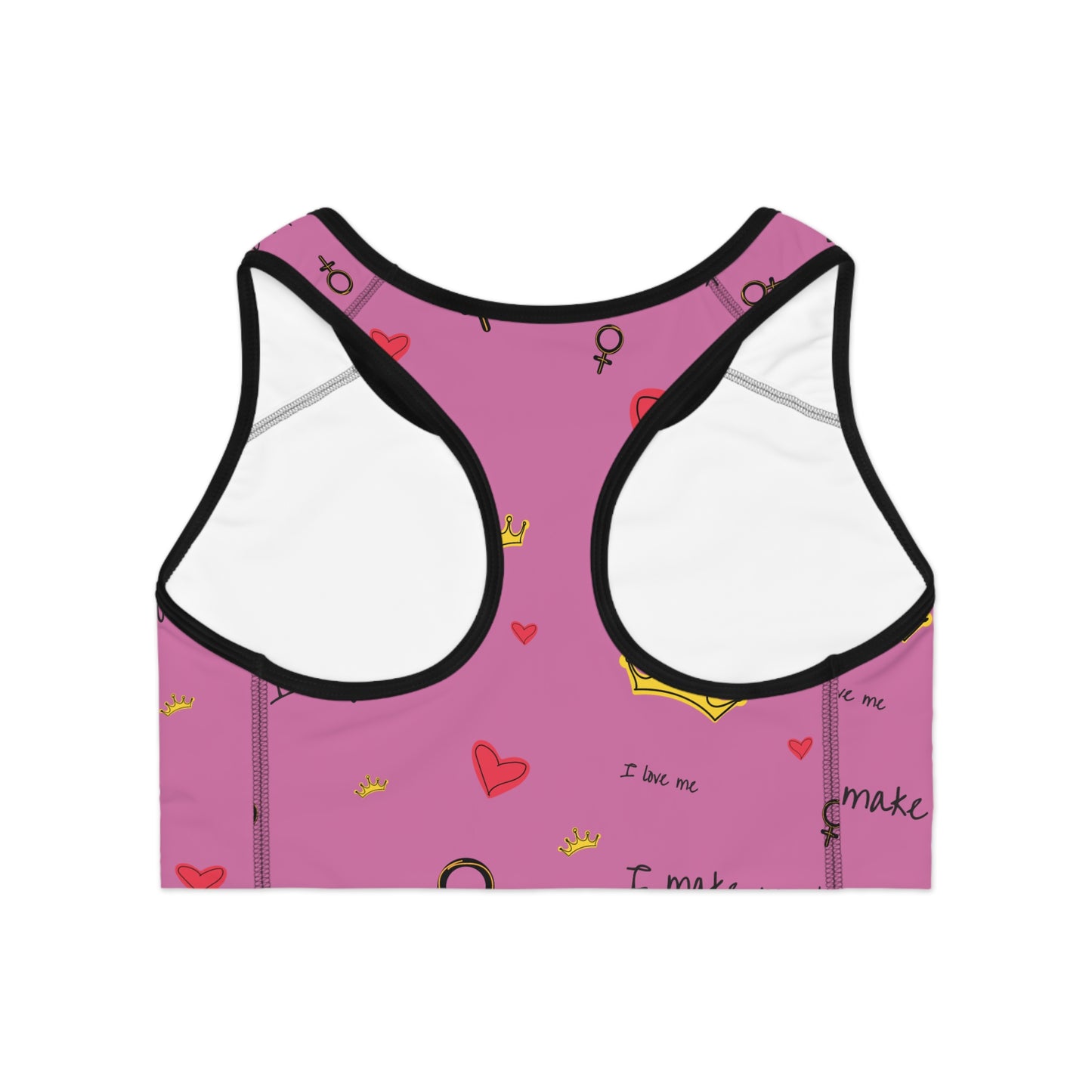 Empowering Sports Bra - Motivational Activewear for Fitness, Yoga, Running, Women's Workout, Body Positivity