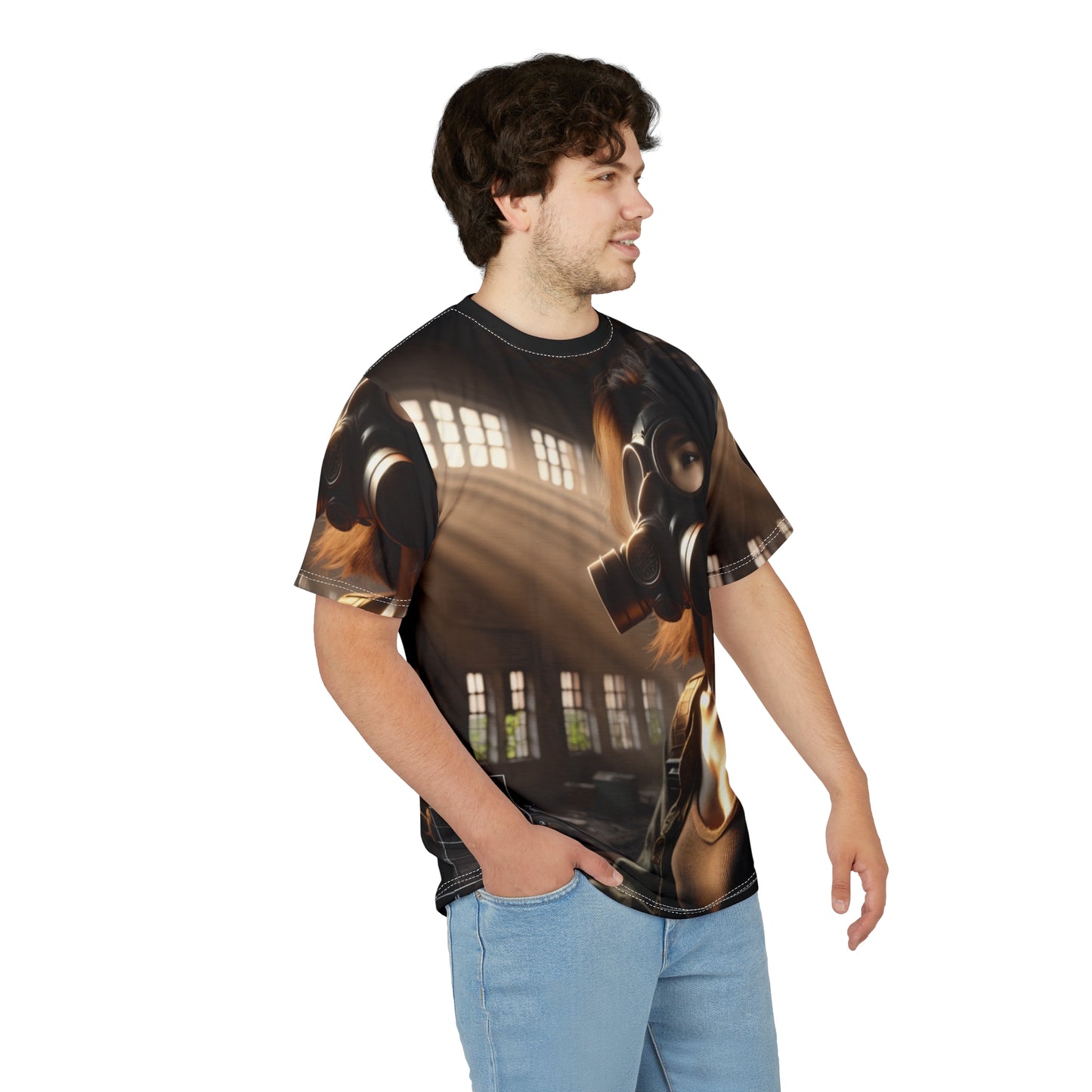 Edgy Unisex Graphic Tee - Gas Mask Design for Bold Statements T-Shirts