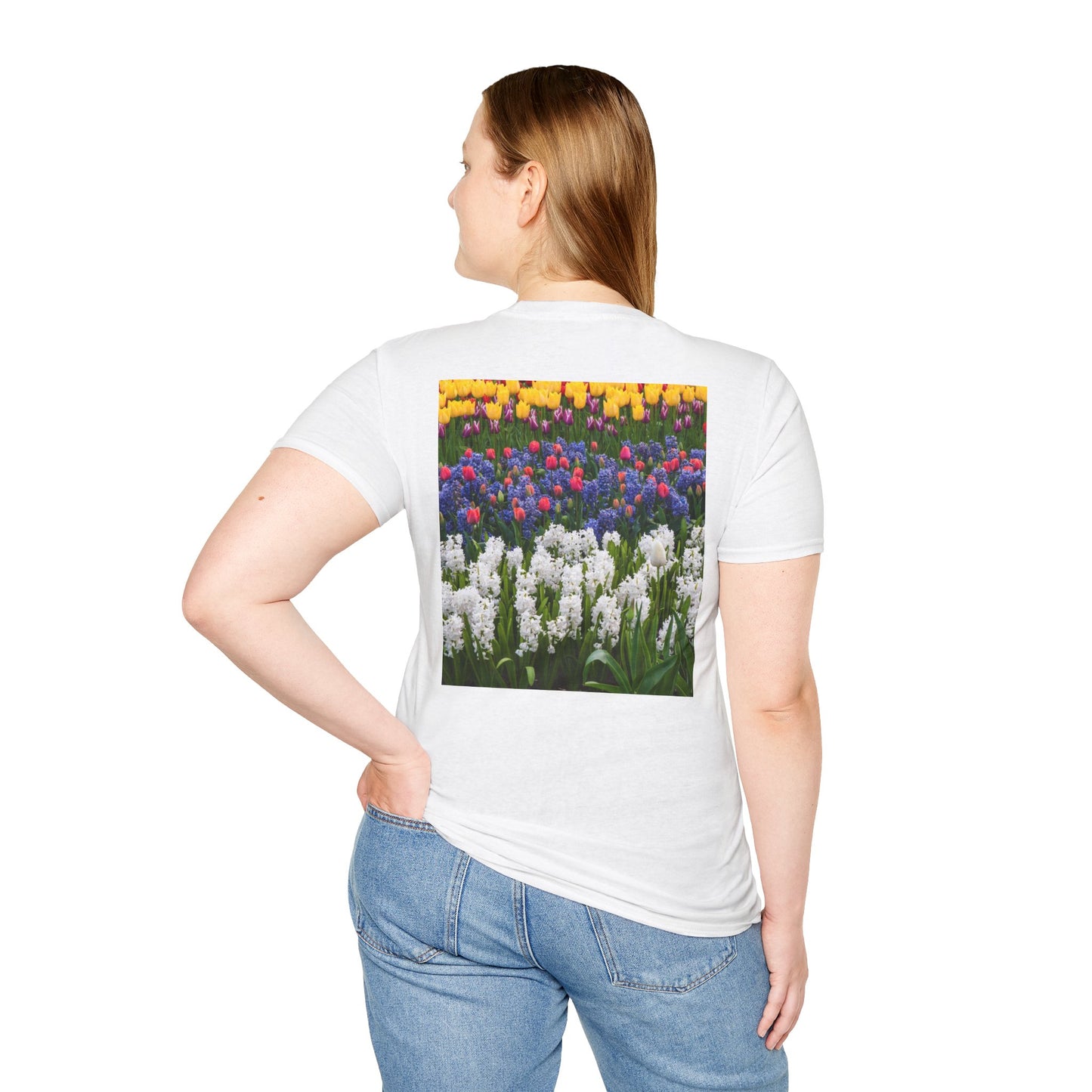 Floral Spring Unisex T-Shirt - Colorful Tulip Design for Nature Lovers