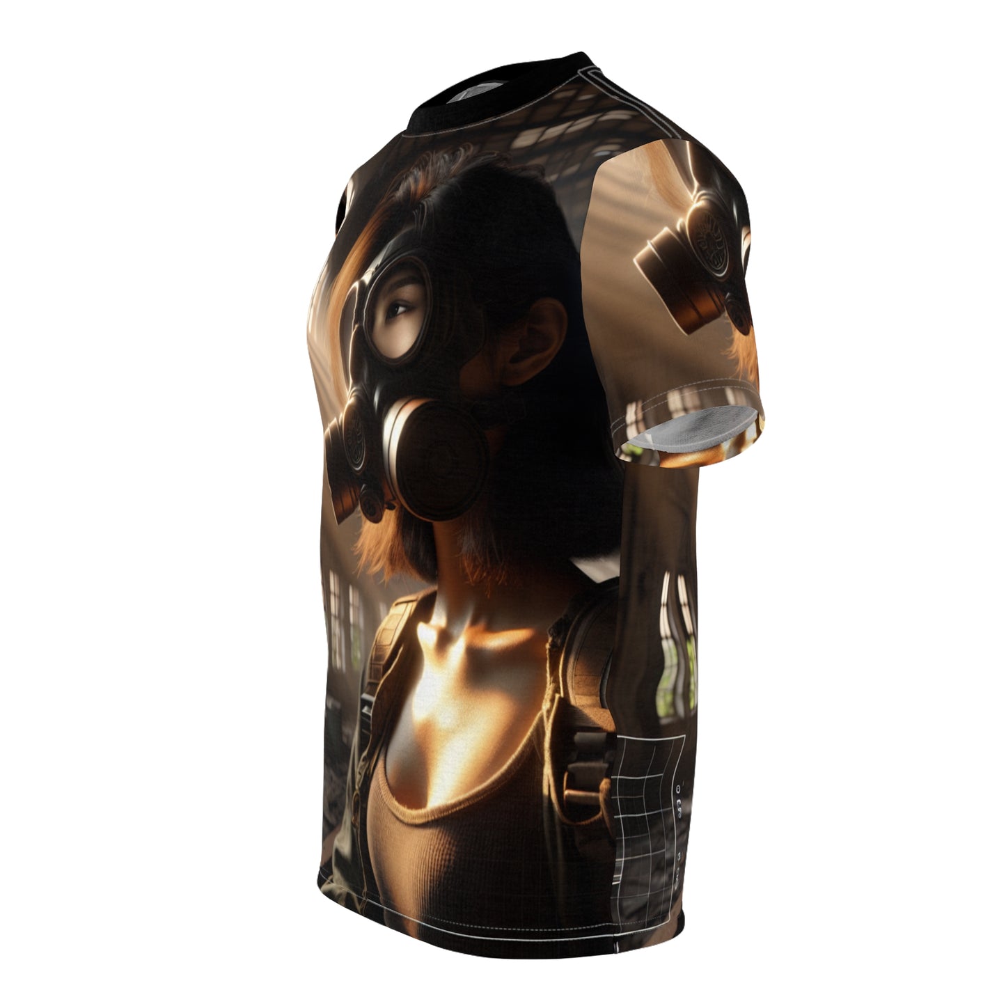 Edgy Unisex Graphic Tee - Gas Mask Design for Bold Statements T-Shirts