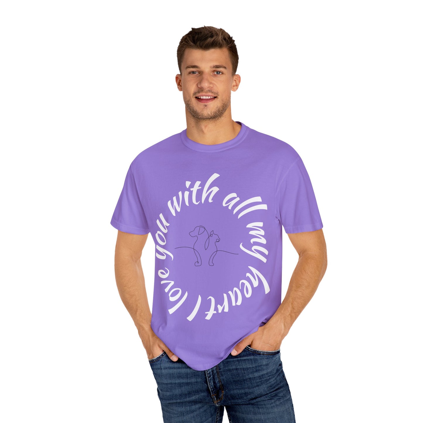 Love My Dog Unisex Garment-Dyed T-shirt