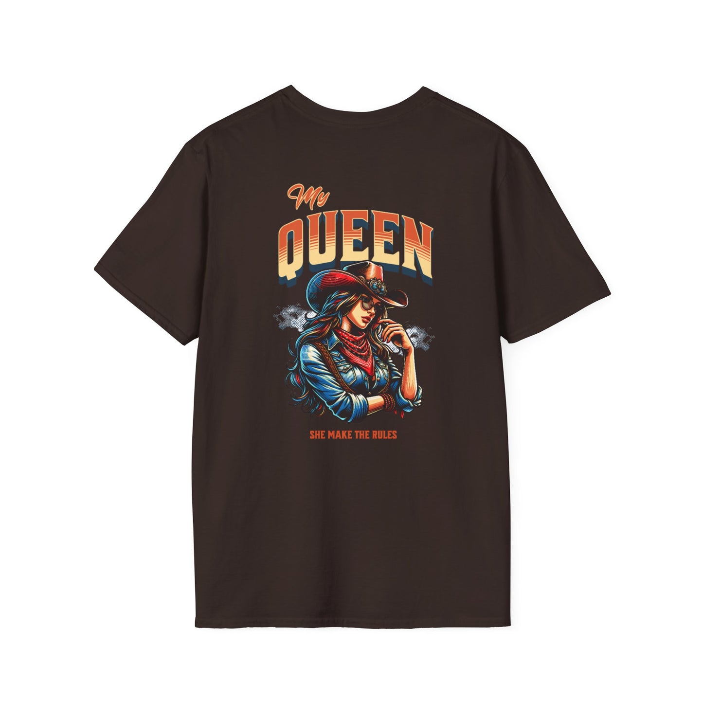 Unisex Softstyle T-Shirt - "My Queen, She Makes the Rules" Graphic Tee