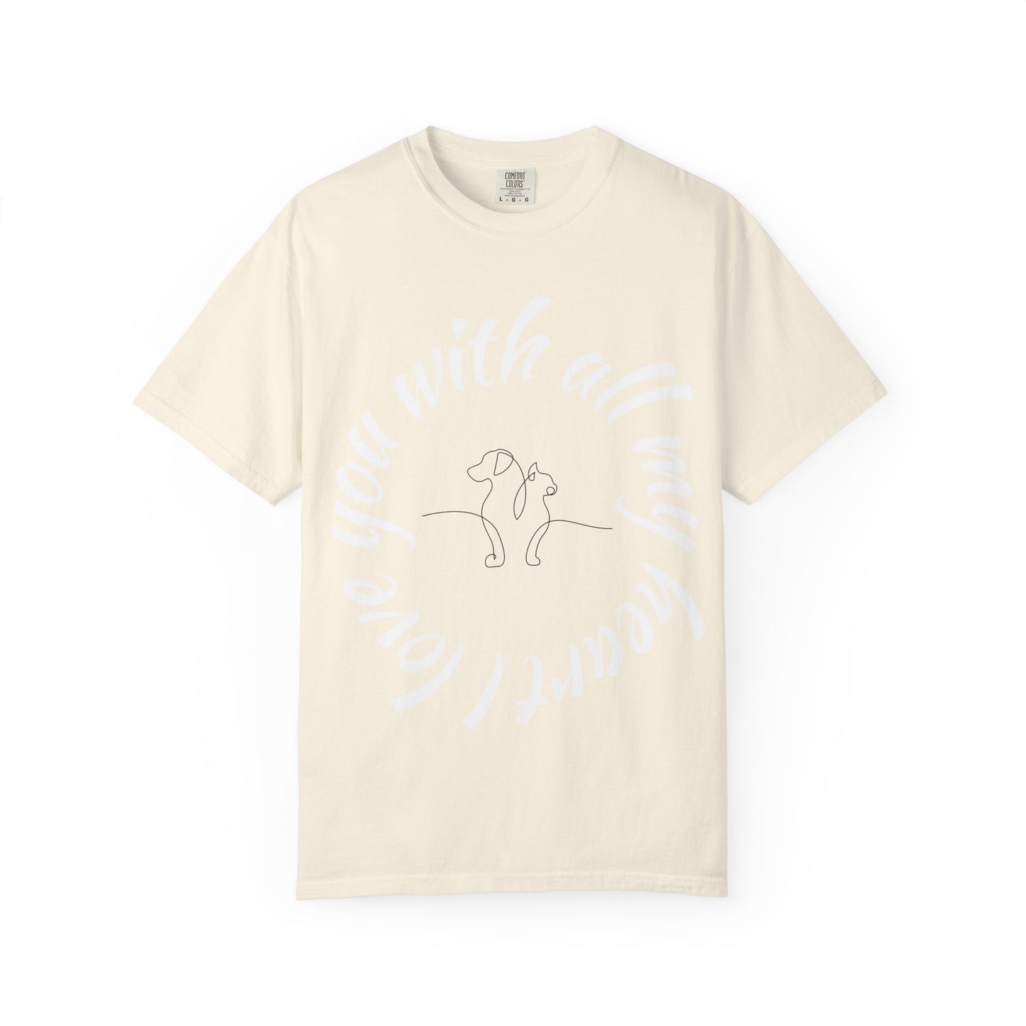 Love My Dog Unisex Garment-Dyed T-shirt