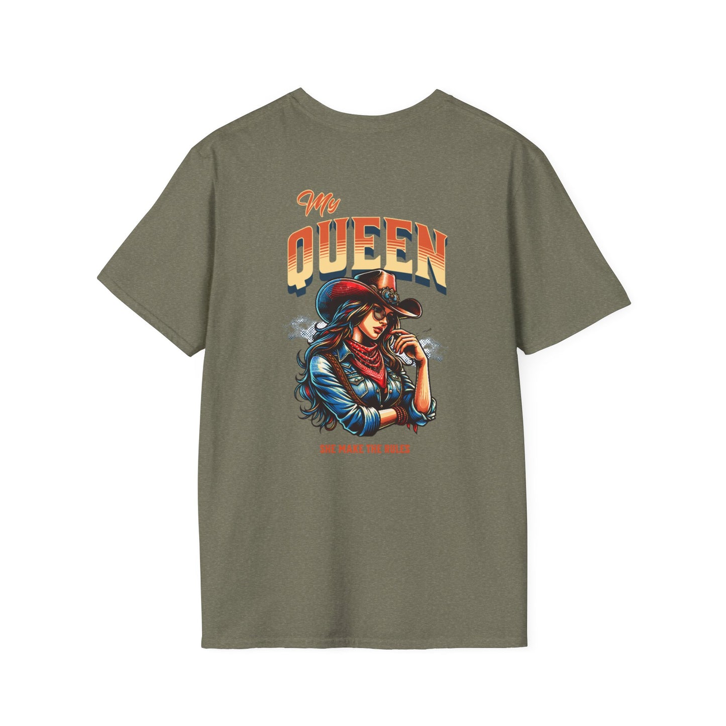 Unisex Softstyle T-Shirt - "My Queen, She Makes the Rules" Graphic Tee