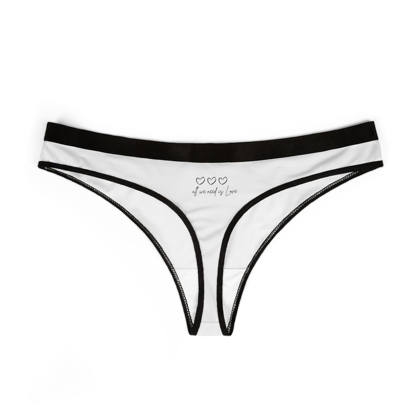 Stylish Women's Thongs - Comfortable & Playful Lingerie with Love Hearts Design Sports