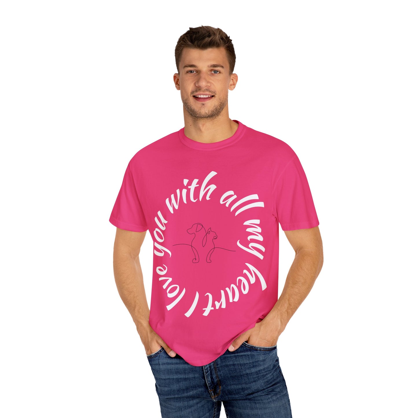 Love My Dog Unisex Garment-Dyed T-shirt
