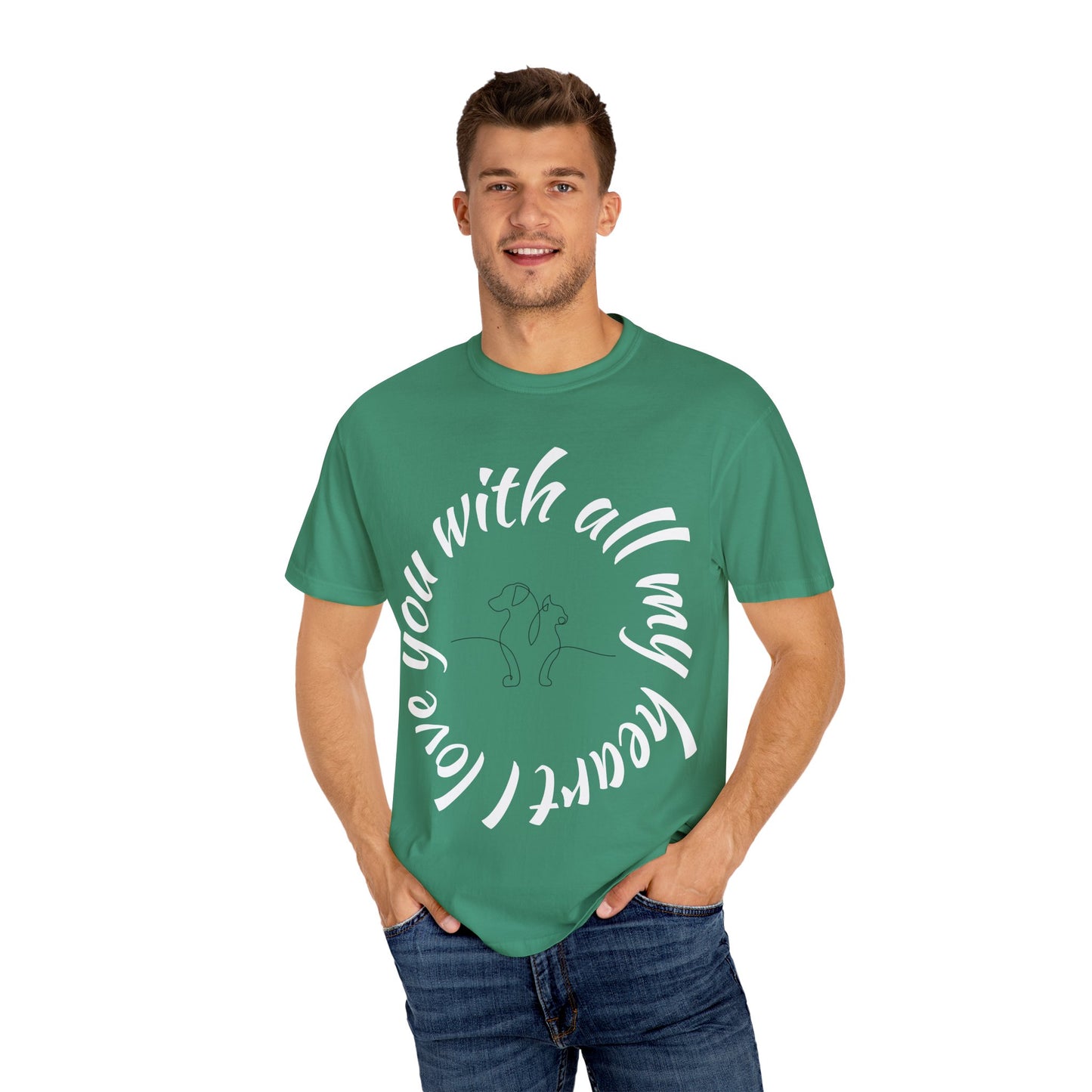 Love My Dog Unisex Garment-Dyed T-shirt
