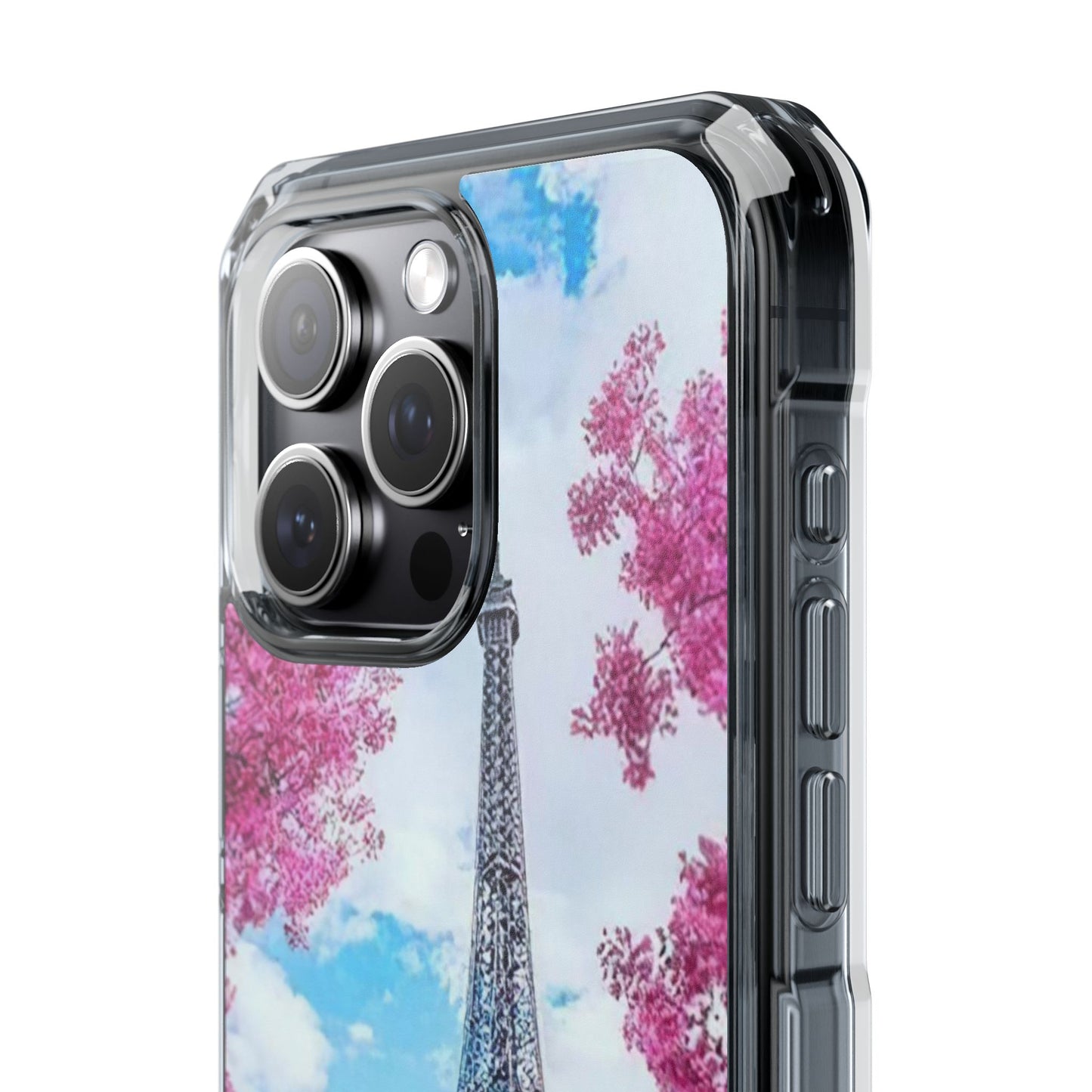 Eiffel Tower Magnetic Clear Impact Case - Stylish Protection for iPhone