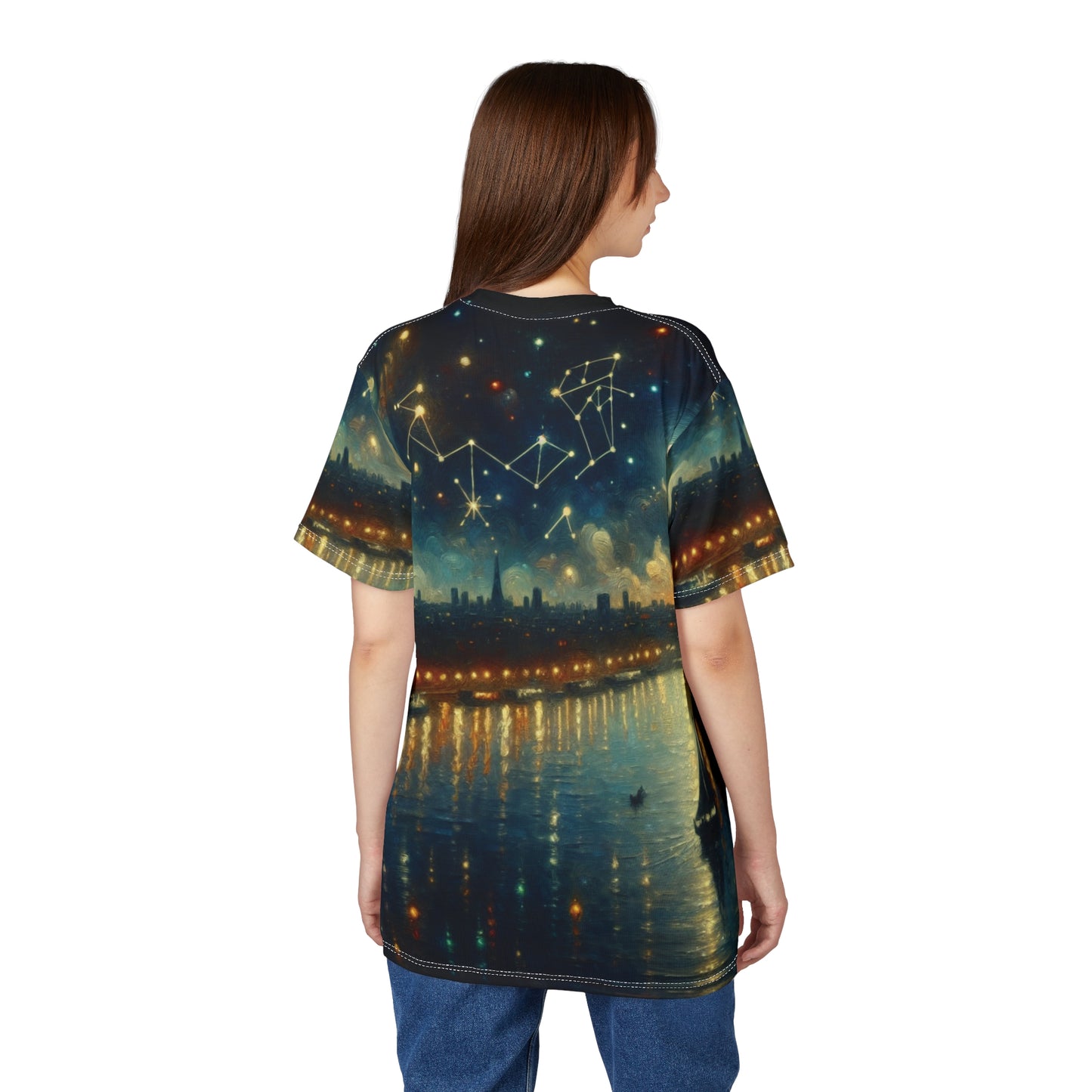 Cosmic Constellation Unisex Tee, Celestial Art T-Shirts, Astrology Gift, Starry Night Tee, Zodiac Lover's Apparel, Unique Graphic Tee