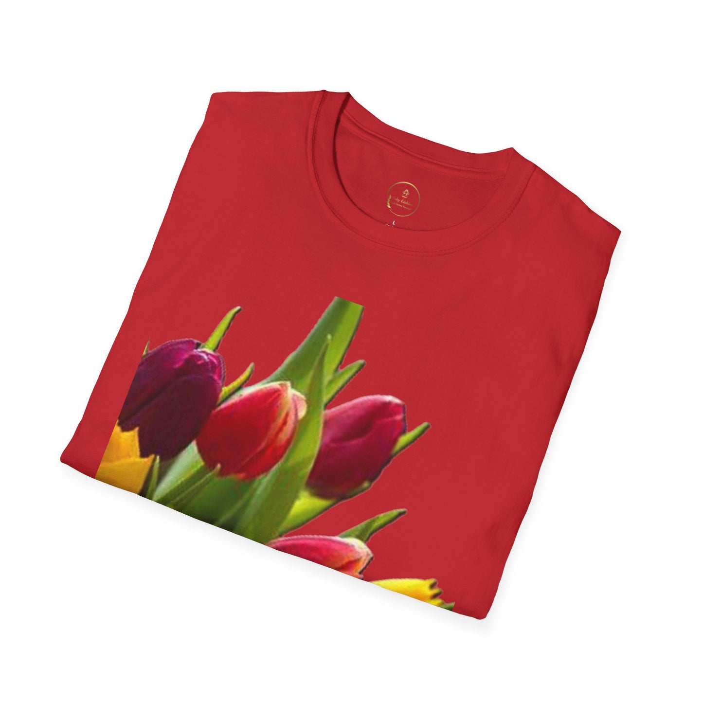 Floral Spring Unisex T-Shirt - Colorful Tulip Design for Nature Lovers