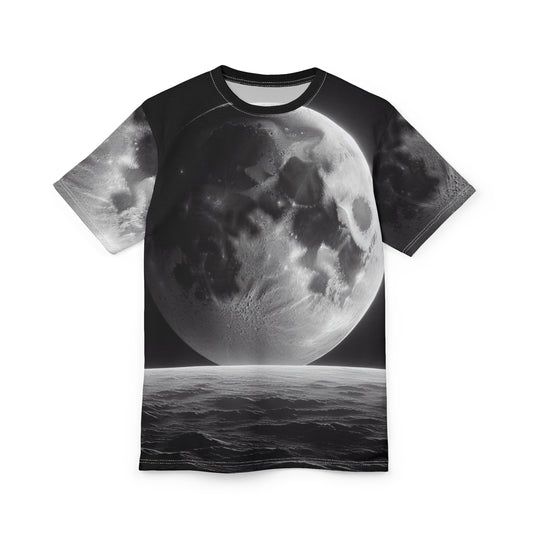 Celestial Moon Graphic Unisex Tee - Space-Inspired Apparel for Cosmic Lovers T-Shirts