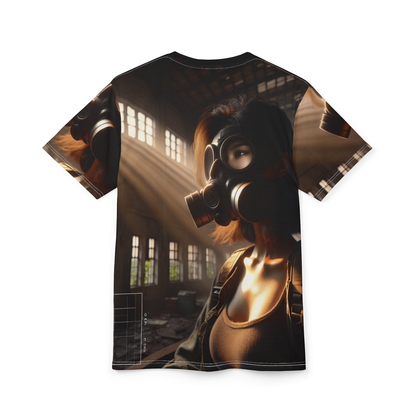 Edgy Unisex Graphic Tee - Gas Mask Design for Bold Statements T-Shirts