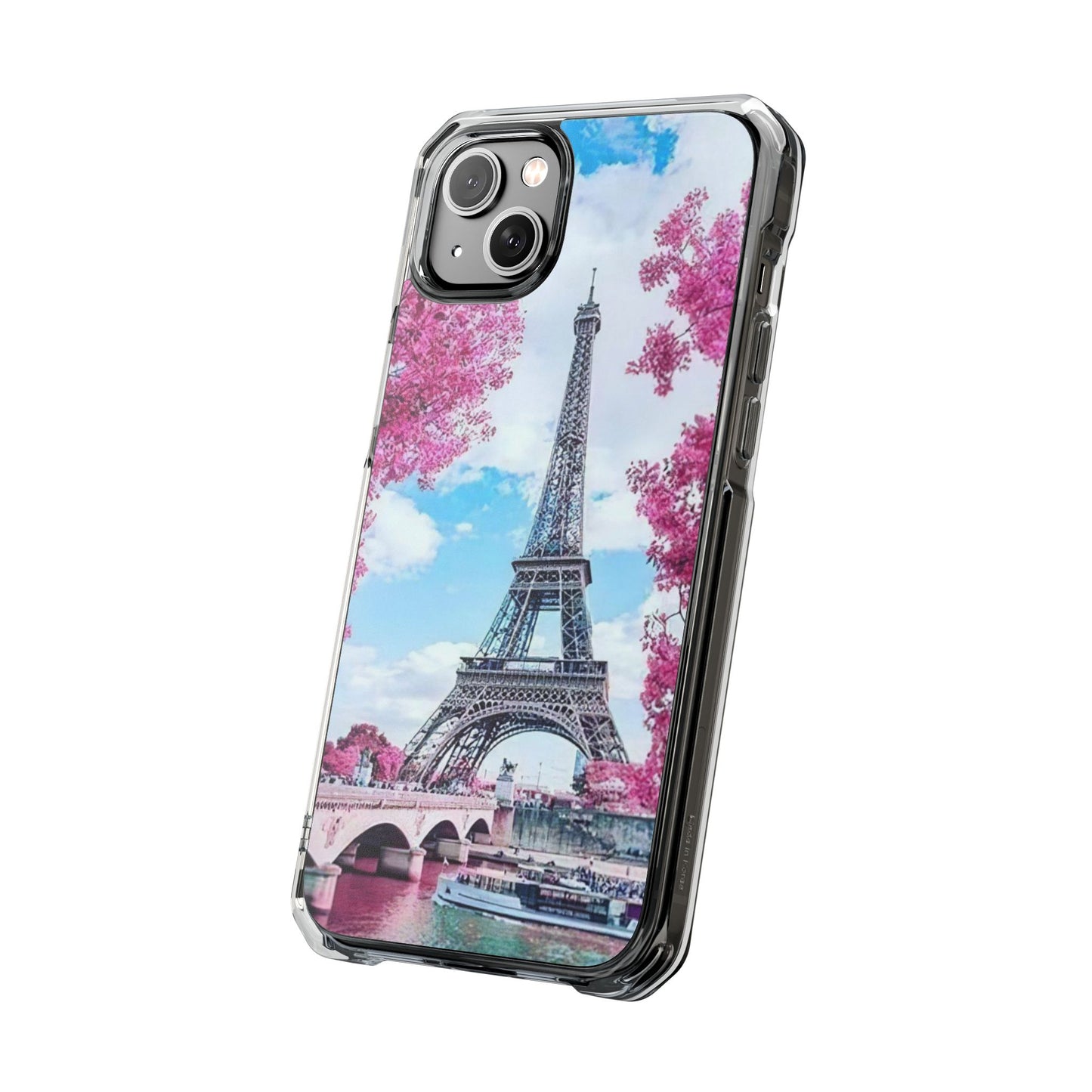 Eiffel Tower Magnetic Clear Impact Case - Stylish Protection for iPhone