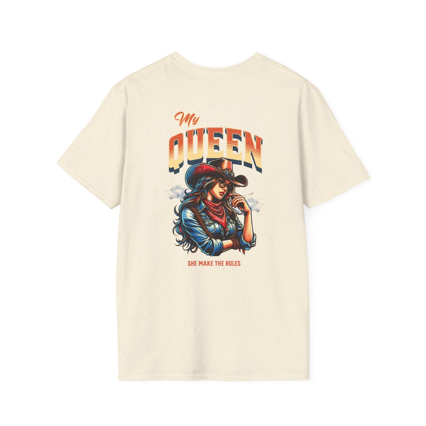 Unisex Softstyle T-Shirt - "My Queen, She Makes the Rules" Graphic Tee
