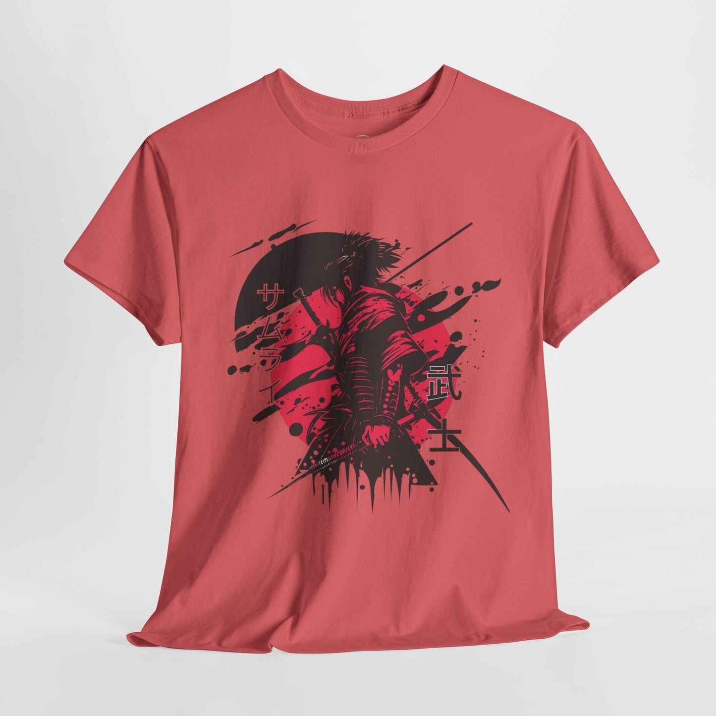 Samurai Heavy Cotton Tee - Samurai Spirit Graphic T-Shirts
