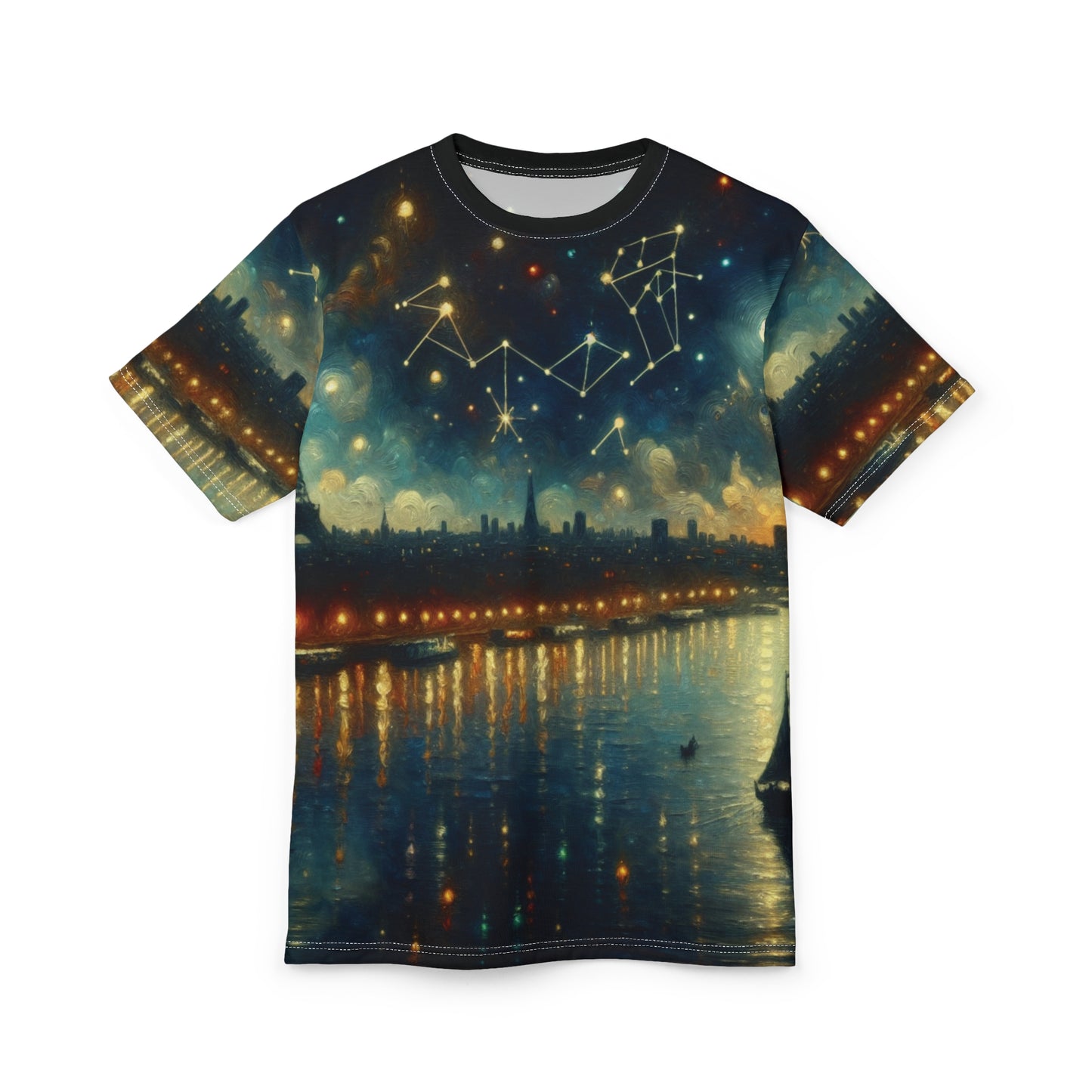 Cosmic Constellation Unisex Tee, Celestial Art T-Shirts, Astrology Gift, Starry Night Tee, Zodiac Lover's Apparel, Unique Graphic Tee