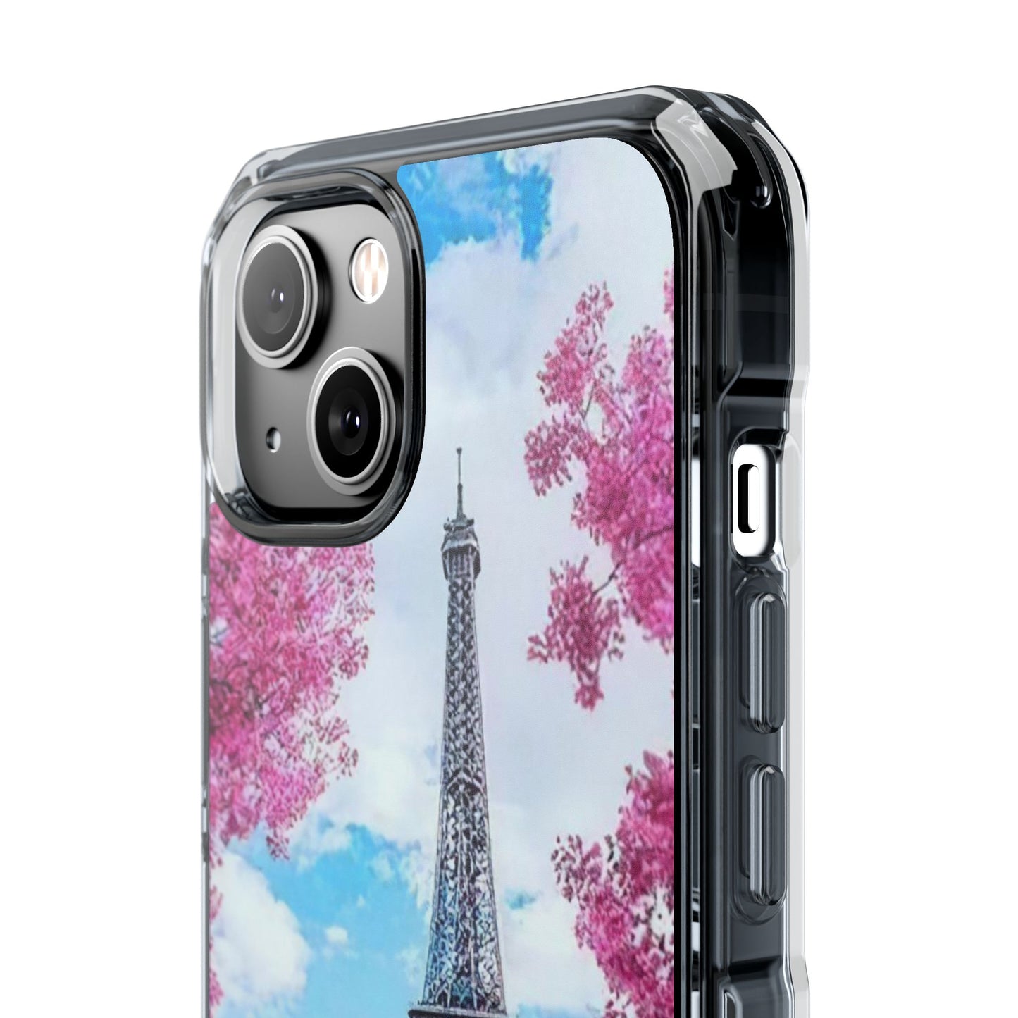 Eiffel Tower Magnetic Clear Impact Case - Stylish Protection for iPhone