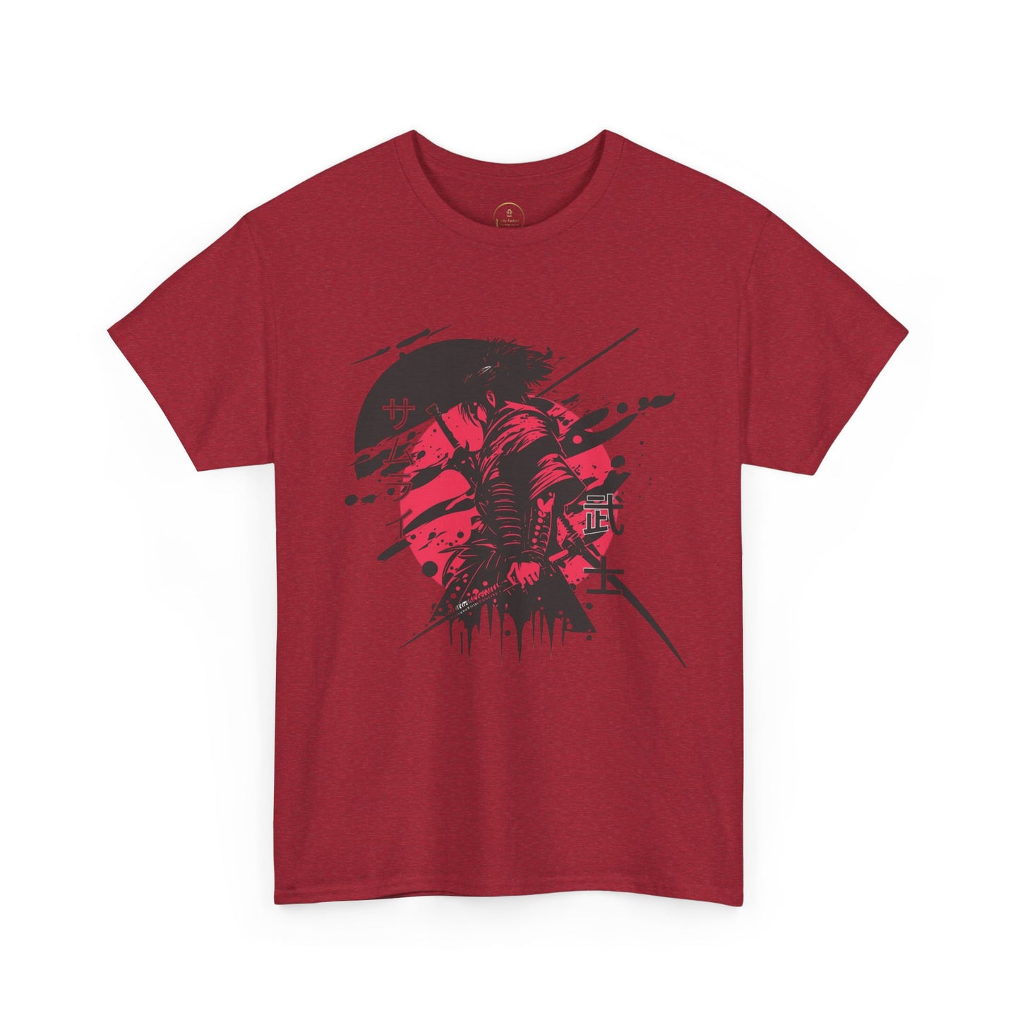 Samurai Heavy Cotton Tee - Samurai Spirit Graphic T-Shirts
