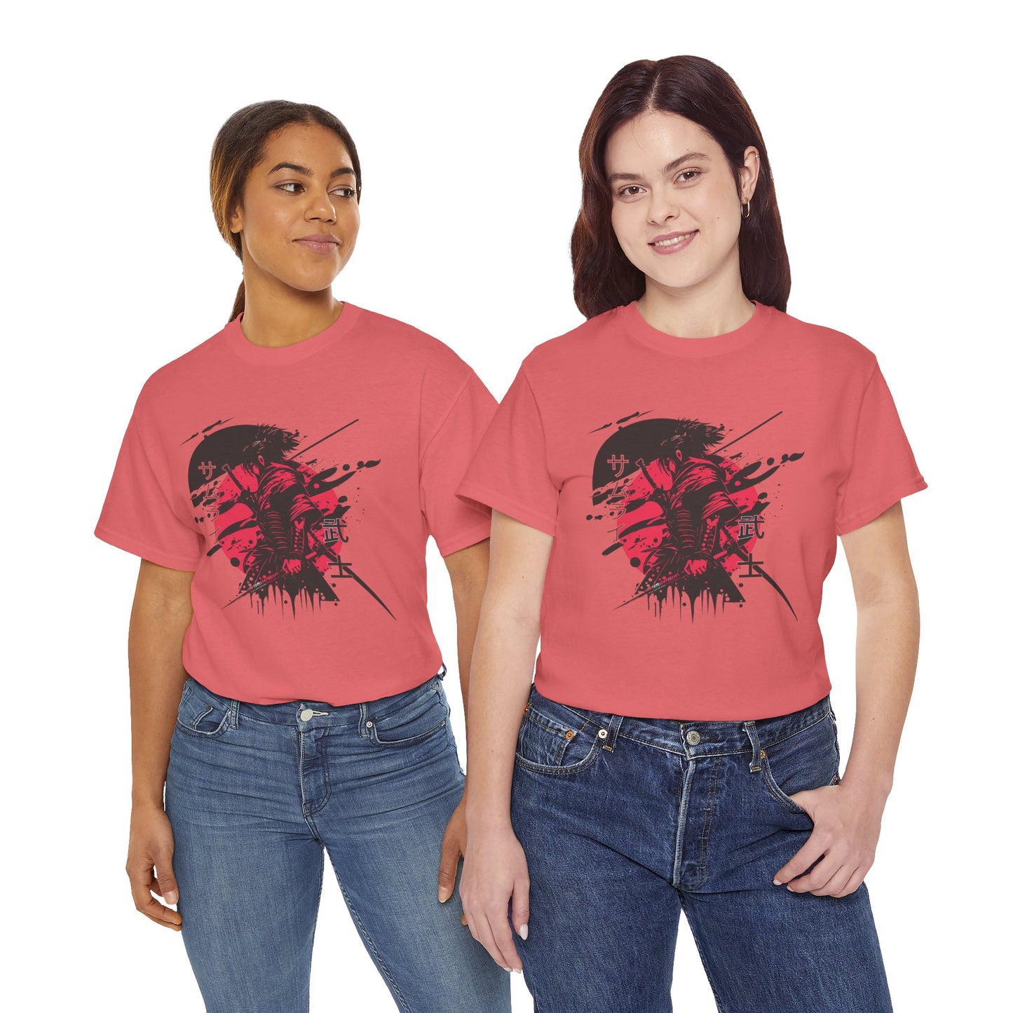 Samurai Heavy Cotton Tee - Samurai Spirit Graphic T-Shirts