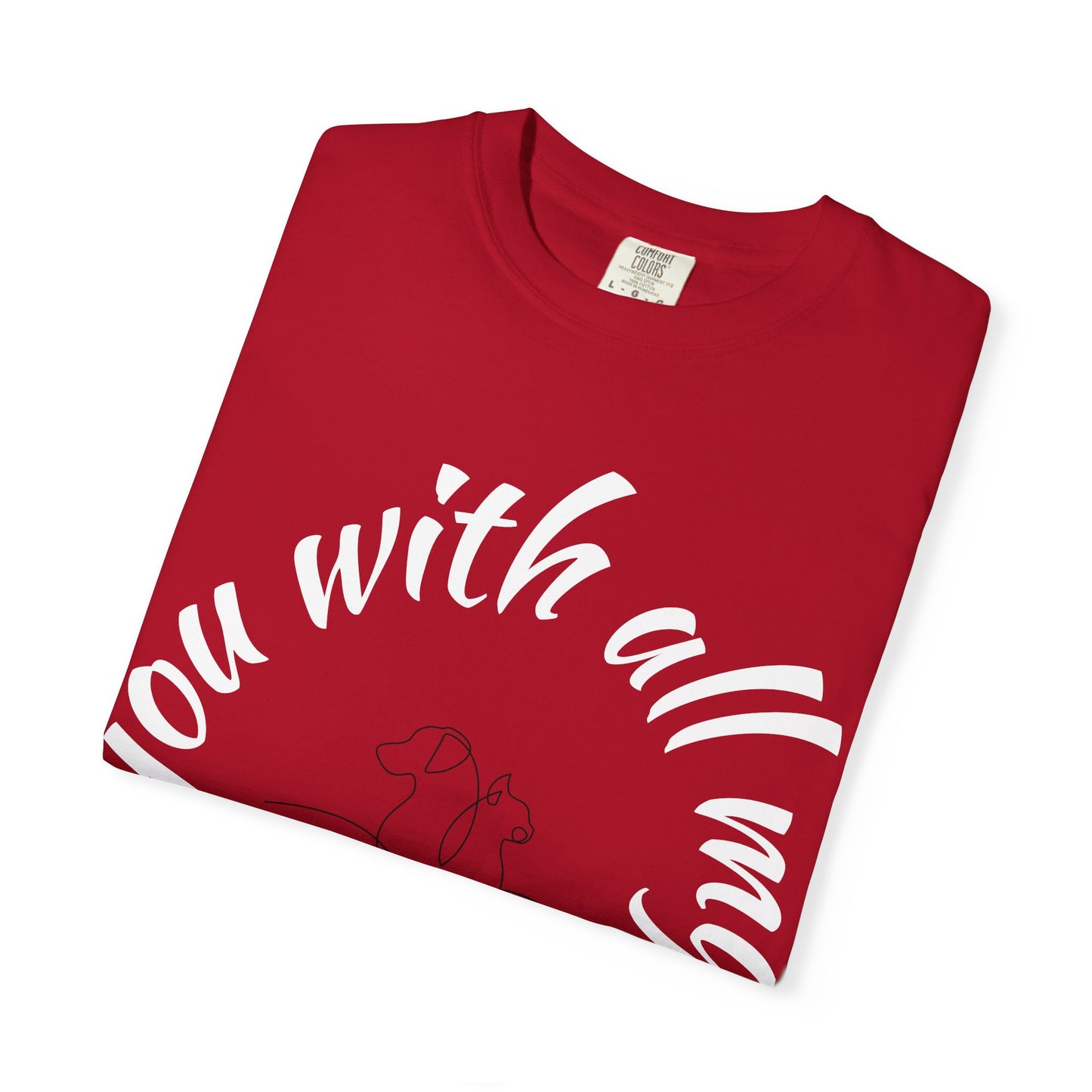 Love My Dog Unisex Garment-Dyed T-shirt