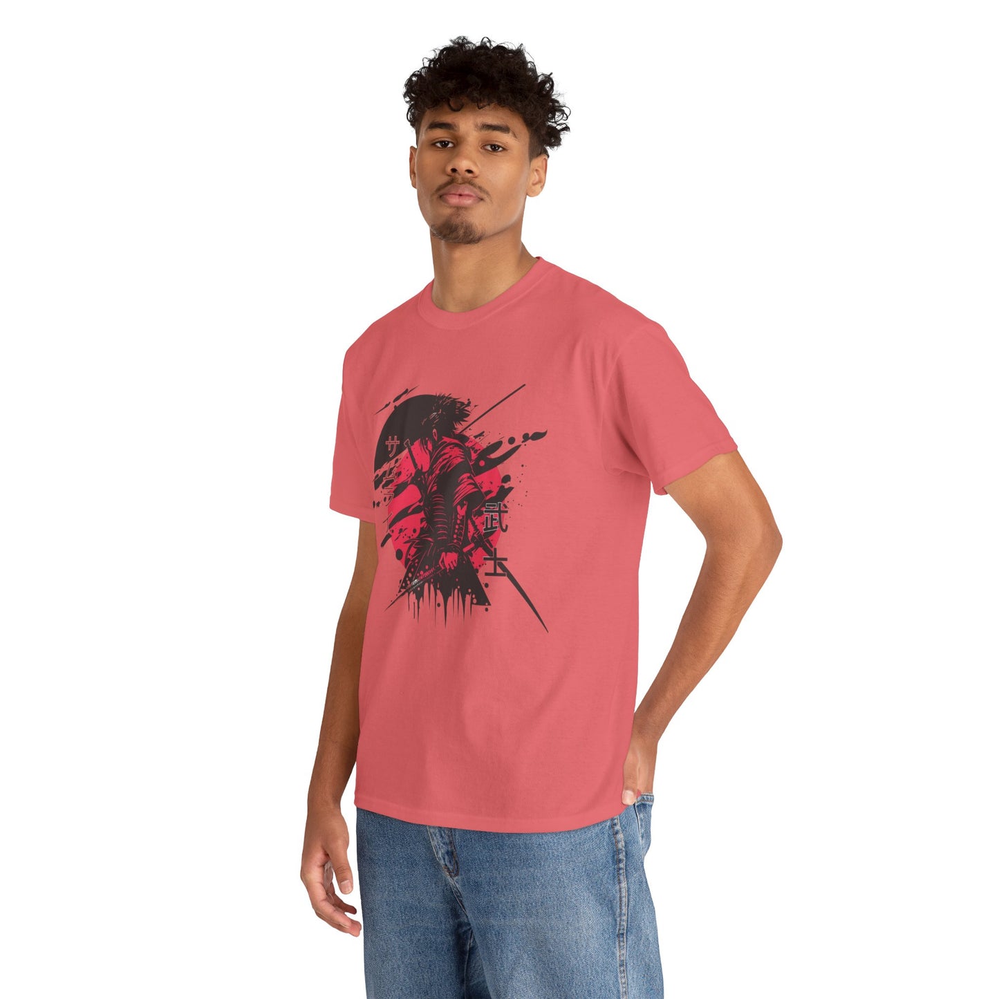 Samurai Heavy Cotton Tee - Samurai Spirit Graphic T-Shirts