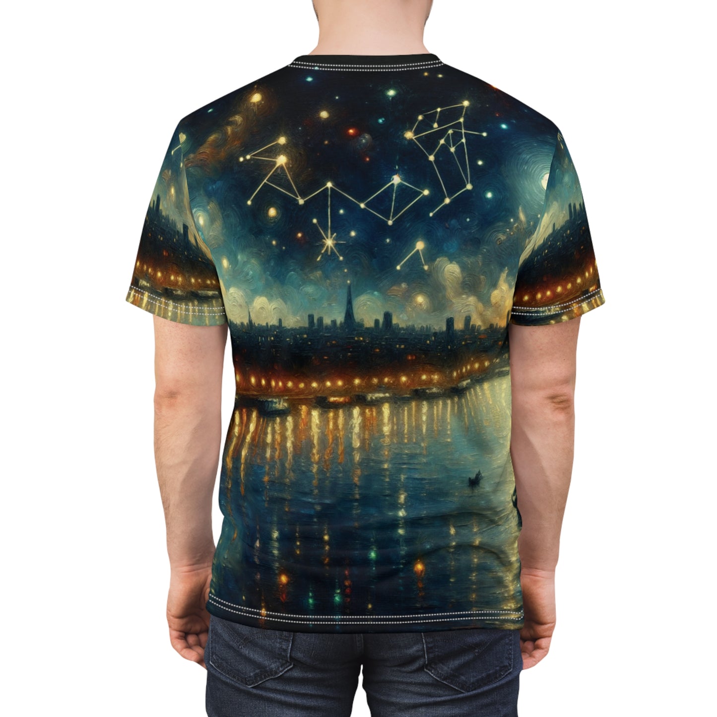 Cosmic Constellation Unisex Tee, Celestial Art T-Shirts, Astrology Gift, Starry Night Tee, Zodiac Lover's Apparel, Unique Graphic Tee