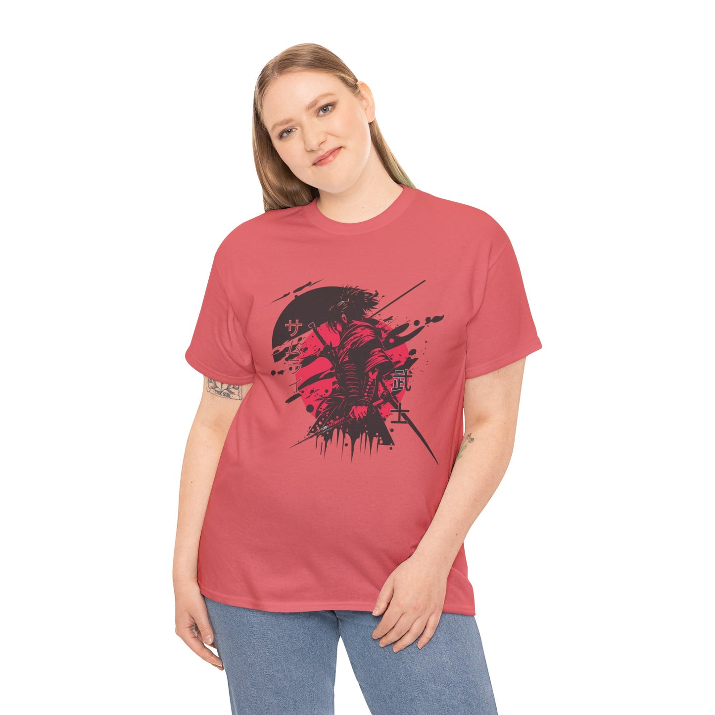 Samurai Heavy Cotton Tee - Samurai Spirit Graphic T-Shirts