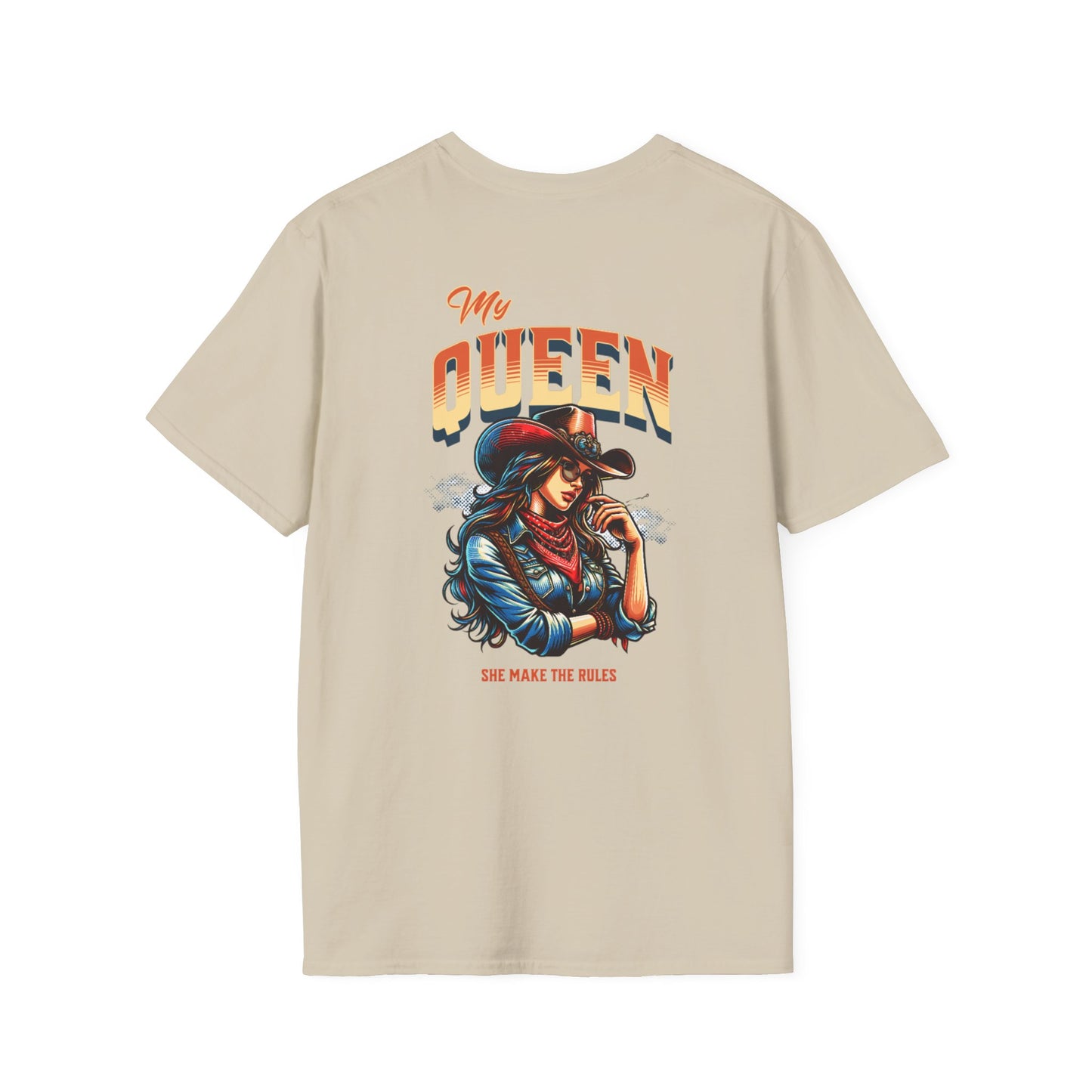 Unisex Softstyle T-Shirt - "My Queen, She Makes the Rules" Graphic Tee