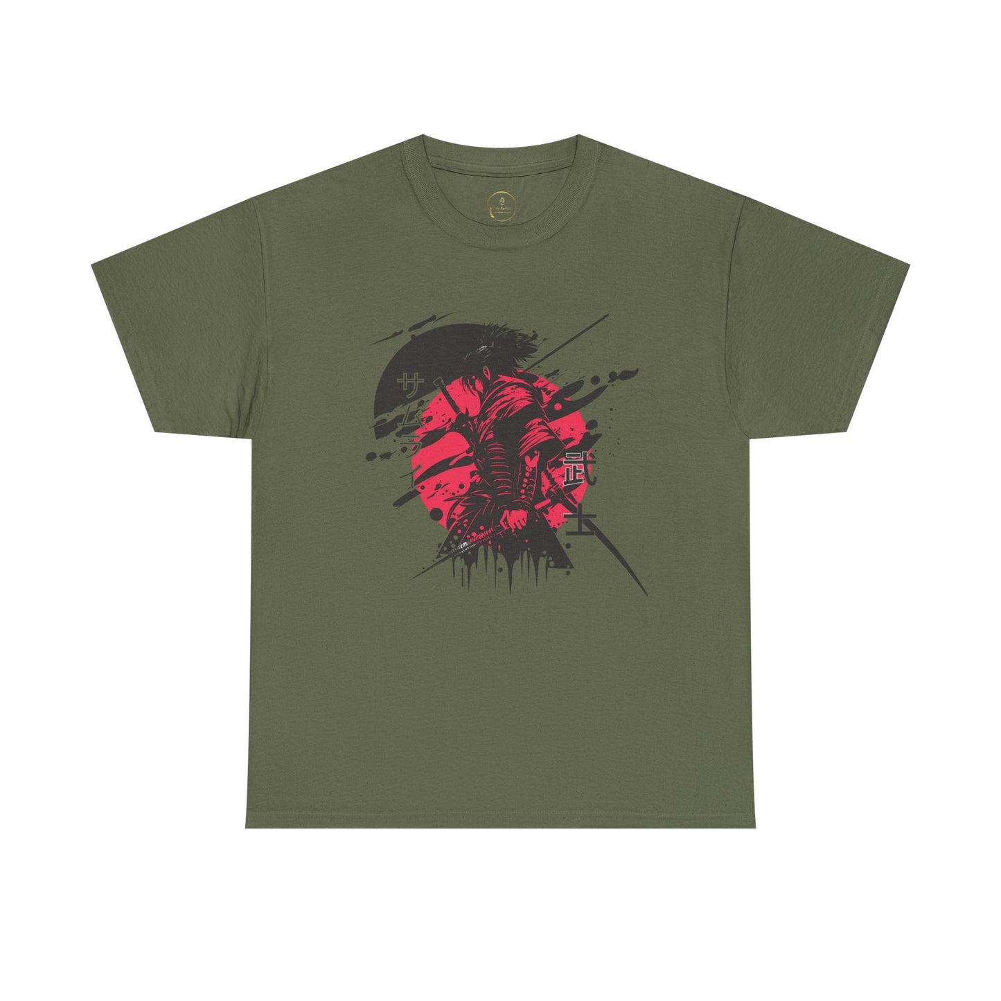 Samurai Heavy Cotton Tee - Samurai Spirit Graphic T-Shirts