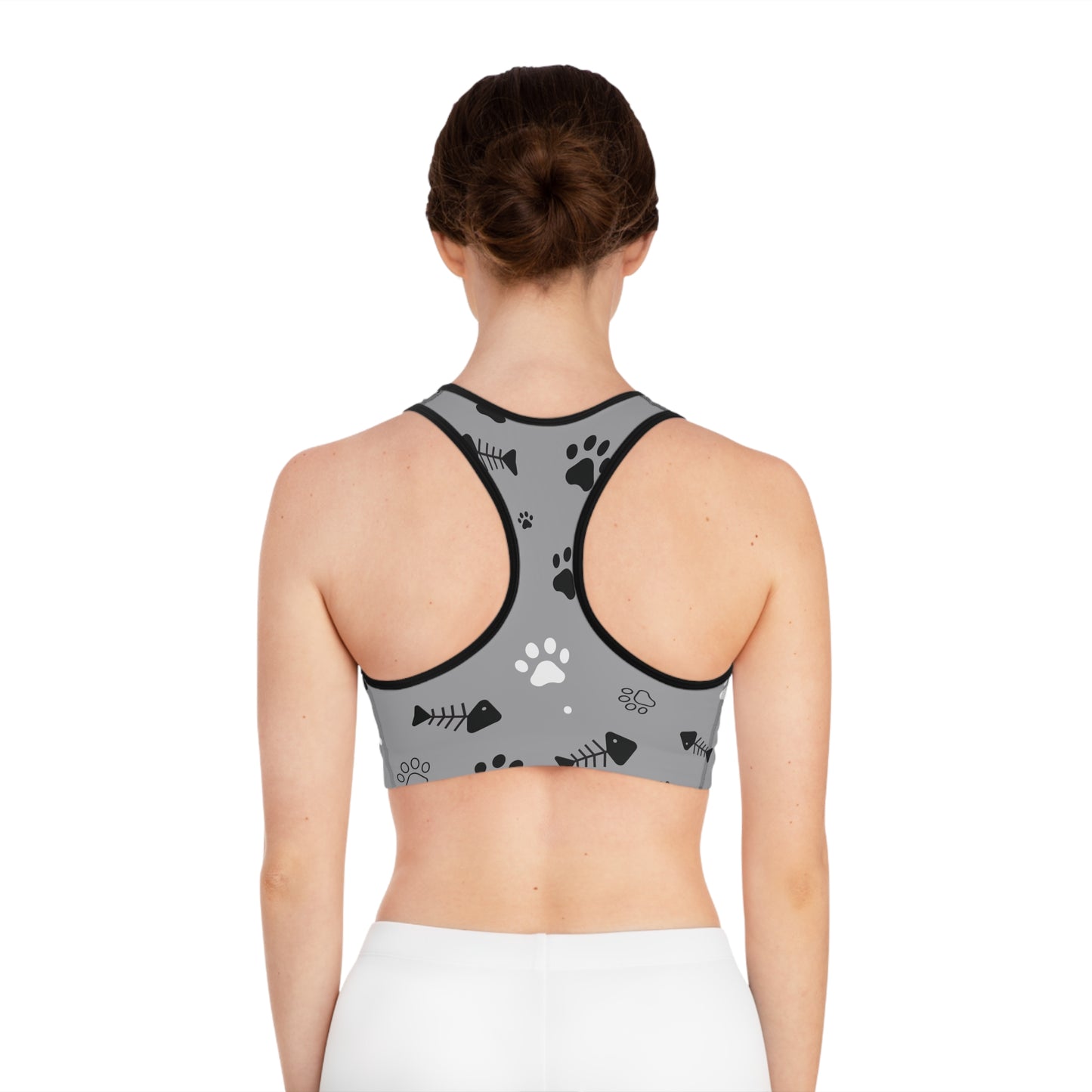 Pet Lover's Sports Bra, Workout Gear, Fitness Top, Yoga Bra for Pet Owners, Gift for Dog Cat Lovers