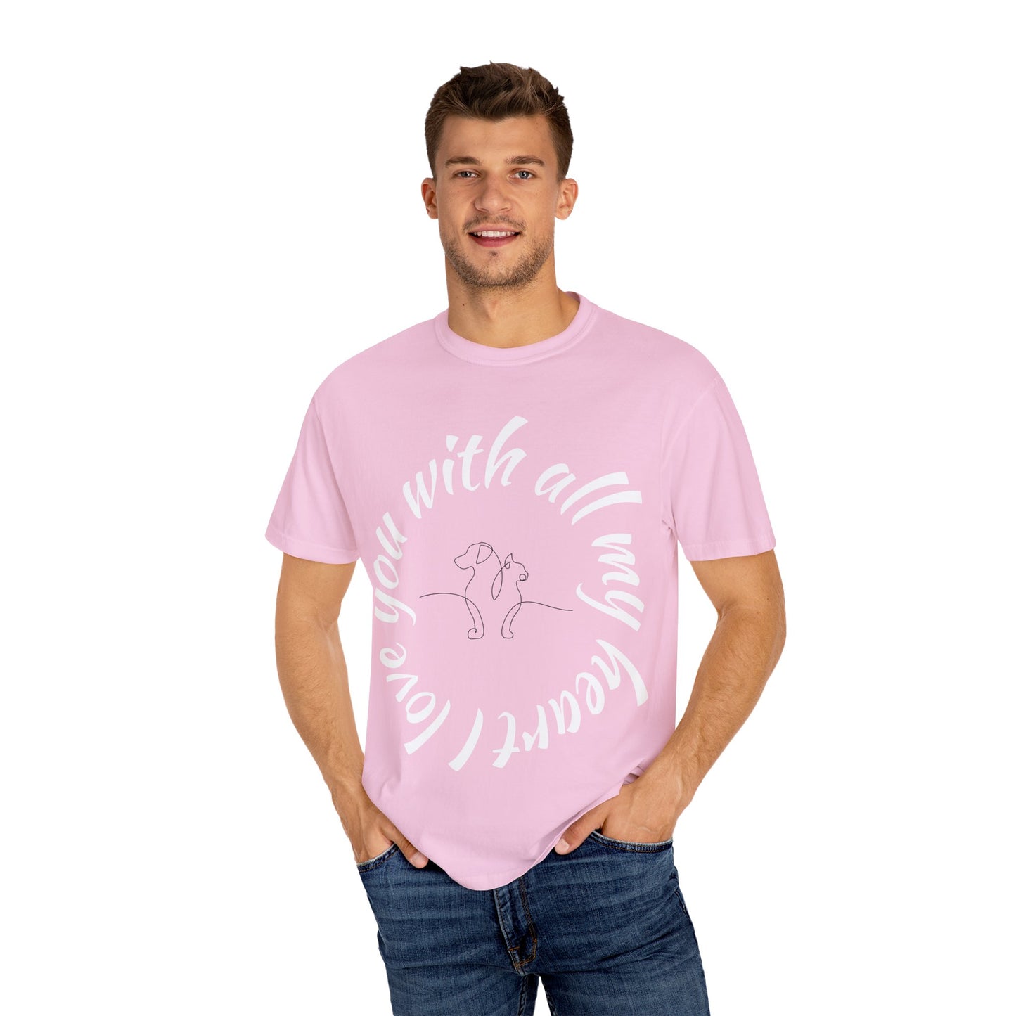 Love My Dog Unisex Garment-Dyed T-shirt