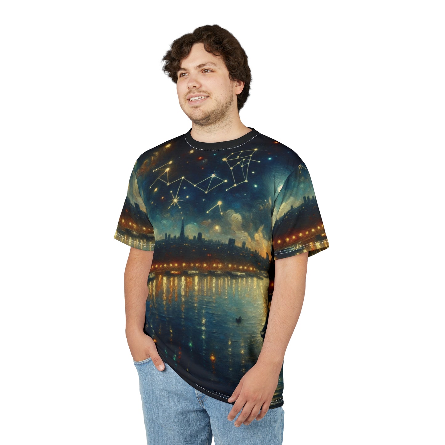 Cosmic Constellation Unisex Tee, Celestial Art T-Shirts, Astrology Gift, Starry Night Tee, Zodiac Lover's Apparel, Unique Graphic Tee