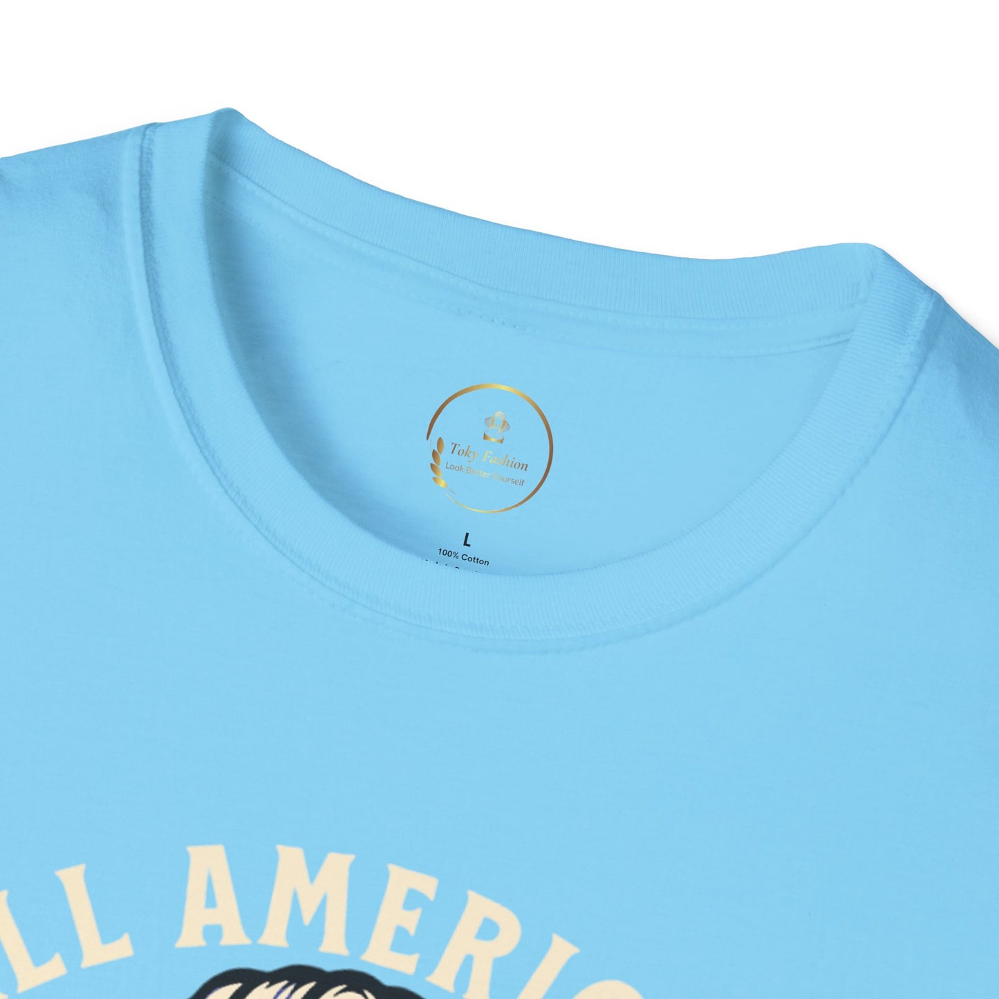 All American Babe Unisex Softstyle T-Shirt - Patriotic Graphic Tee
