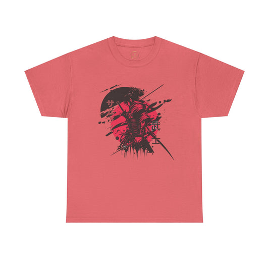 Samurai Heavy Cotton Tee - Samurai Spirit Graphic T-Shirts